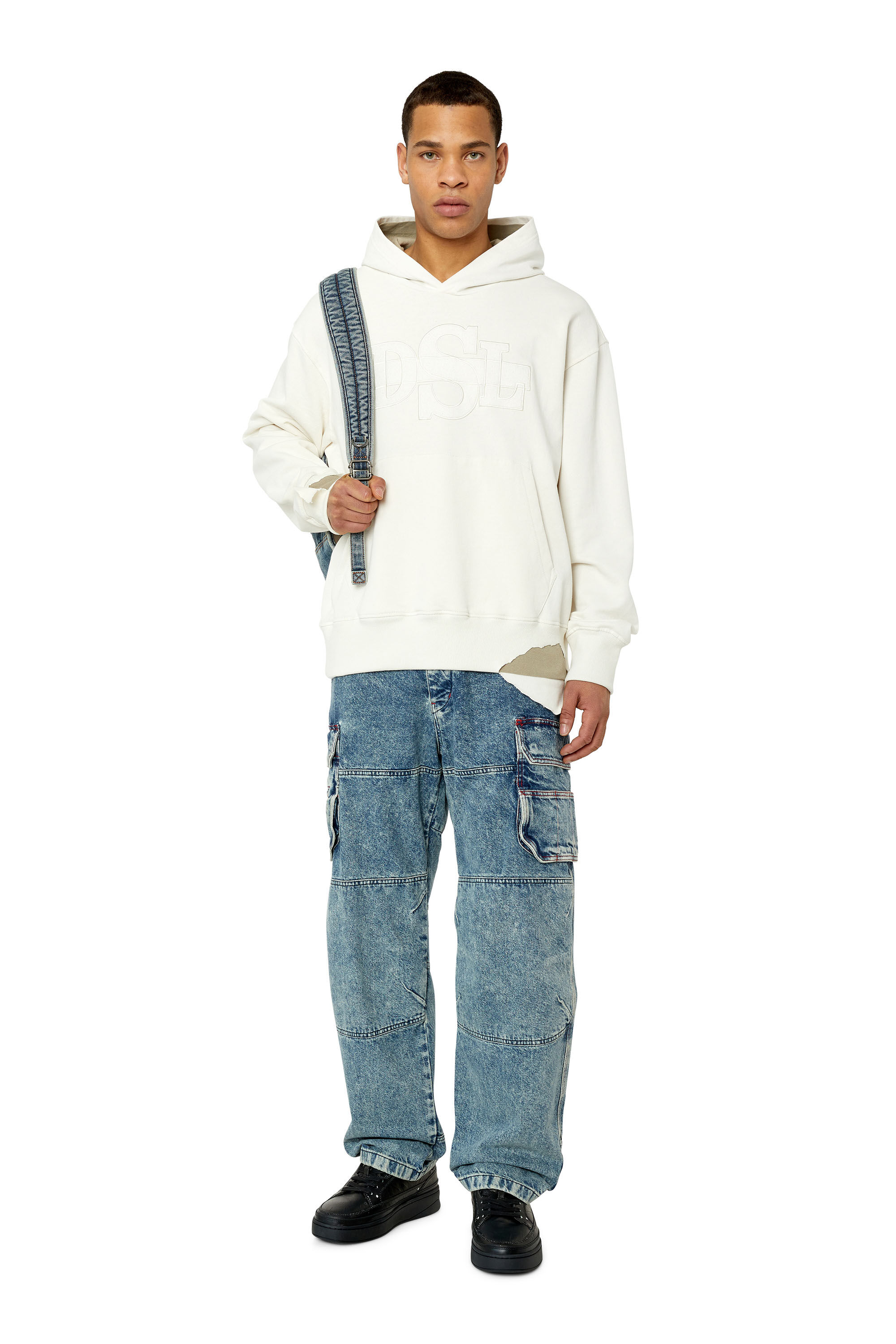 Diesel - S-SINNA LOW TK, Male's カウレザー ローカットスニーカー - S-Sinna Low Tk in ブラック - 1