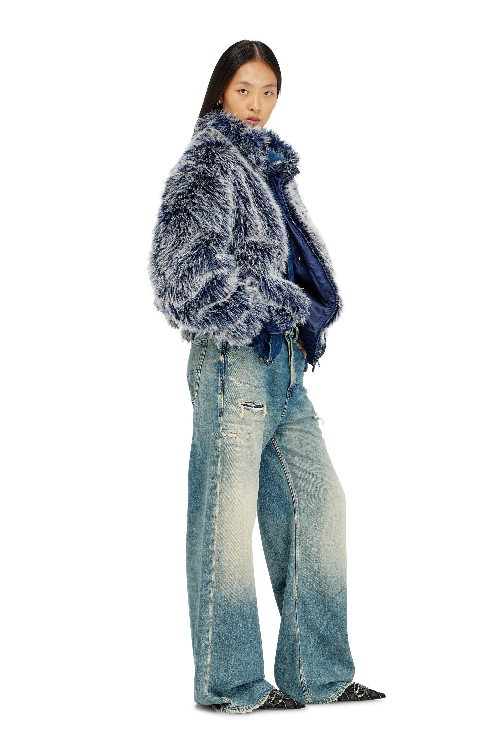 Diesel - Female's Relaxed Jeans 1996 D-Sire 09P62, ミディアムブルー - 2