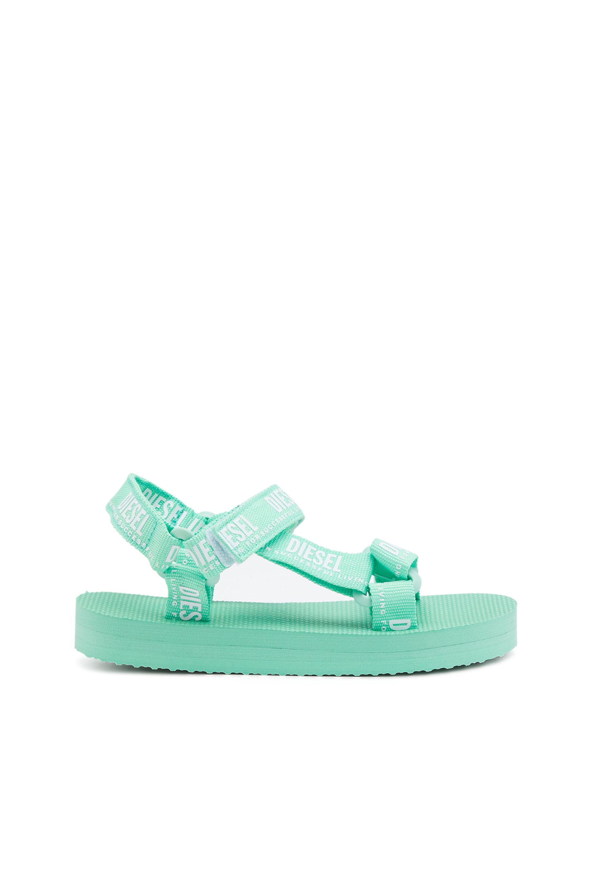 Diesel - S-ANDAL T, Unisex's サンダル in ウォーターグリーン - 1
