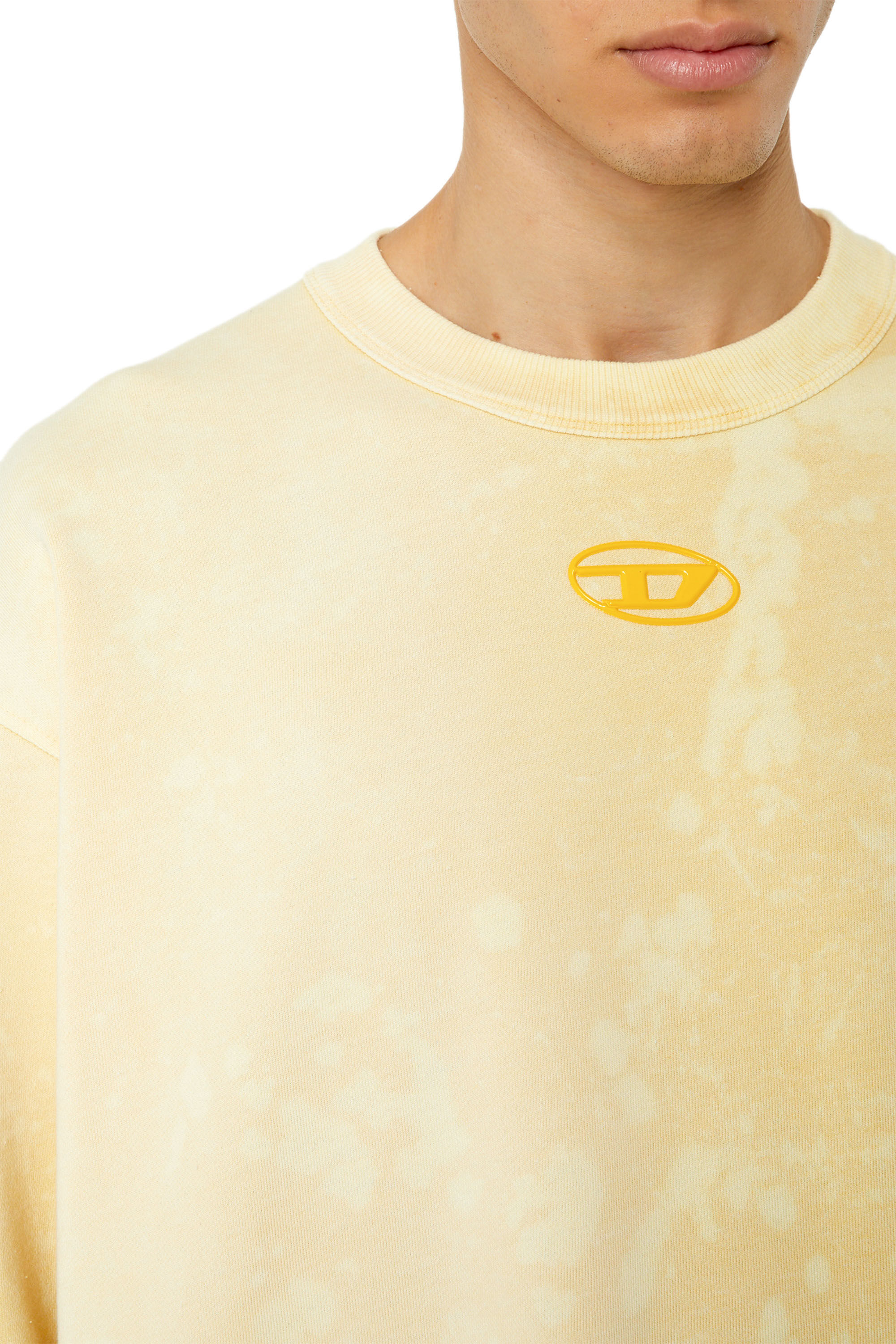 Diesel - S-MACS-G1, Male's スウェット リラックスフィット in Yellow - 4