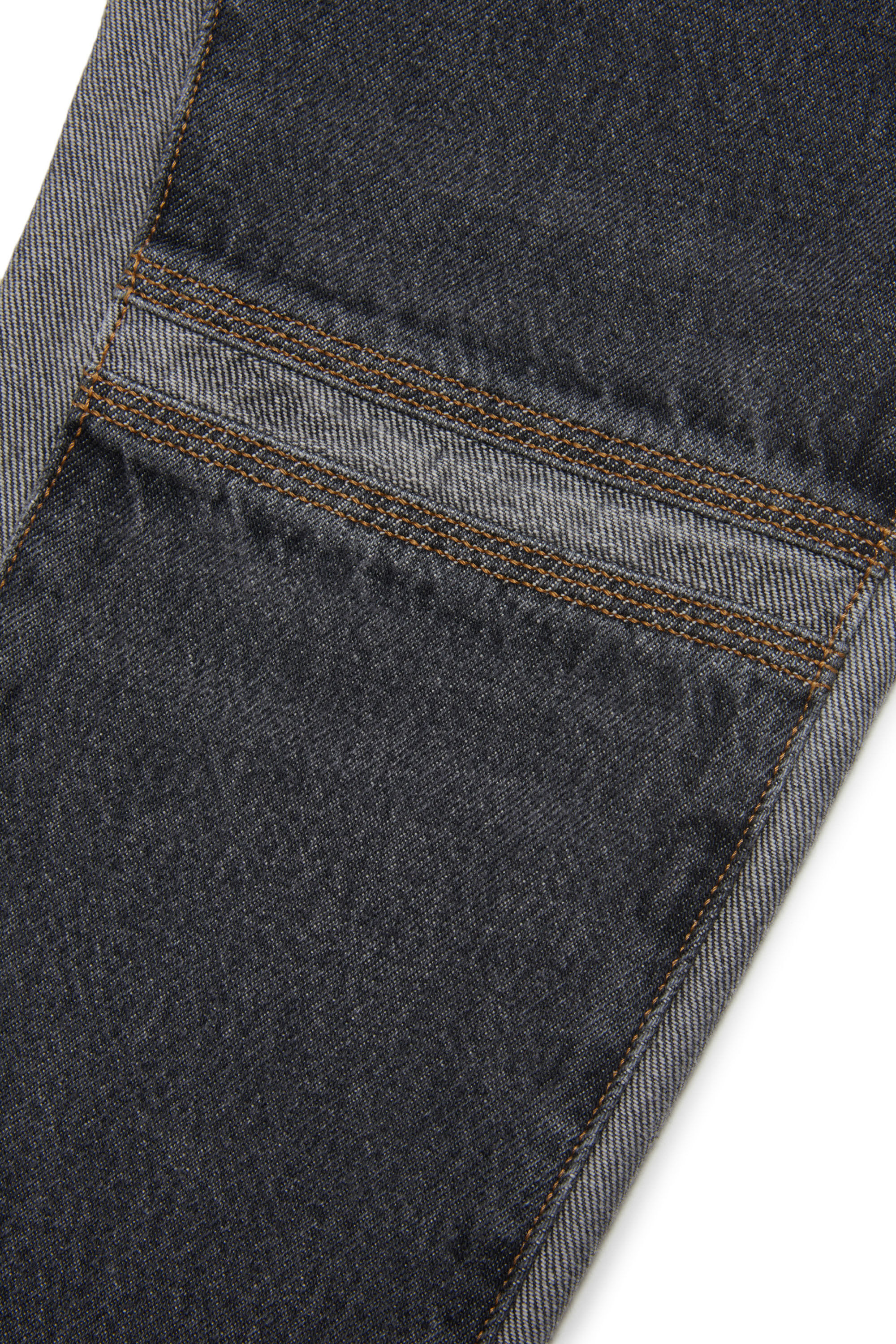 Diesel - D-MAND-FS-J, Male's キッズ　レギュラーフィットストレートデニム　パッチワーク in ブラック - 3