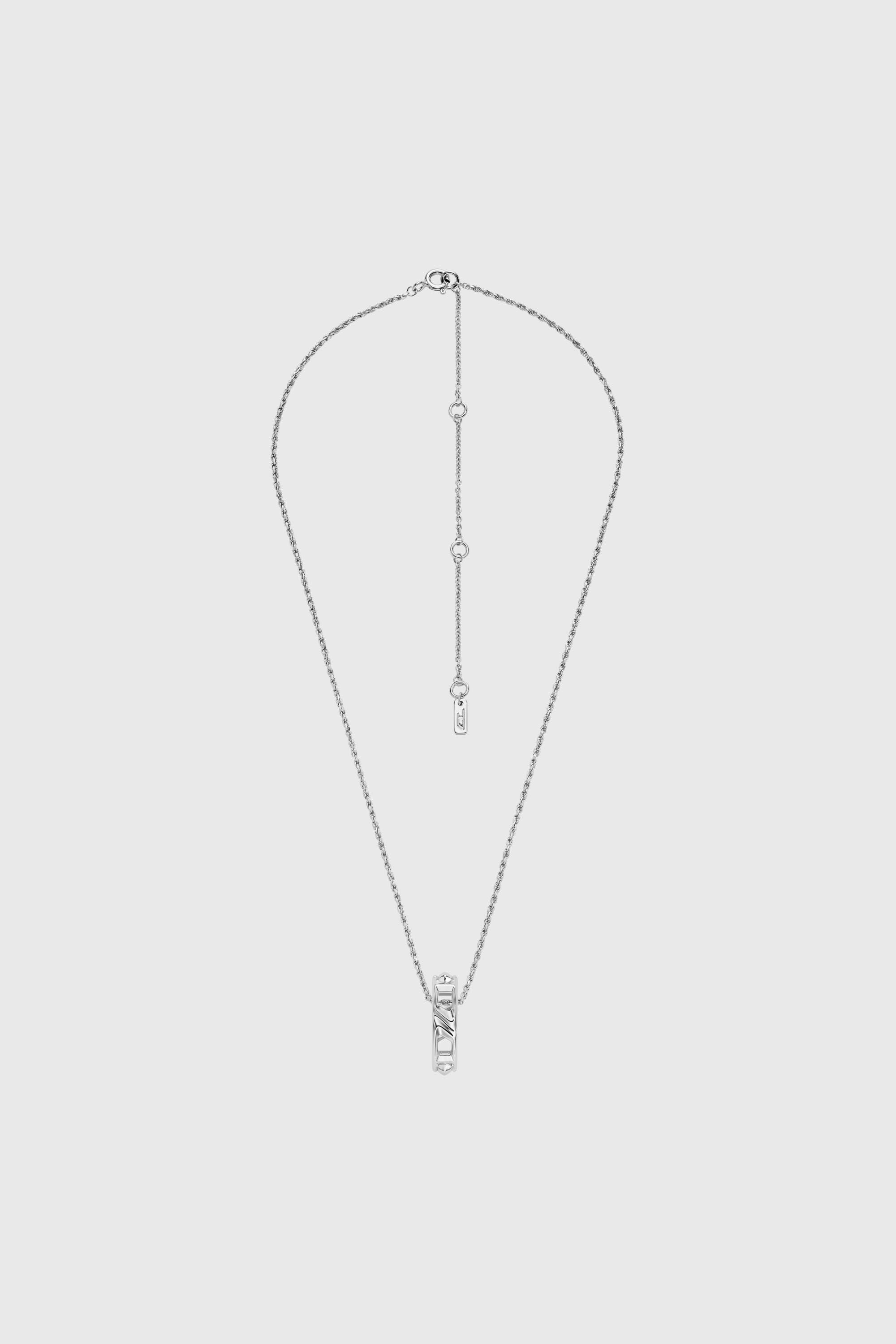 Diesel - DL1367040 STERLING SILVER JEWEL, Unisex's ネックレス in シルバー - 1