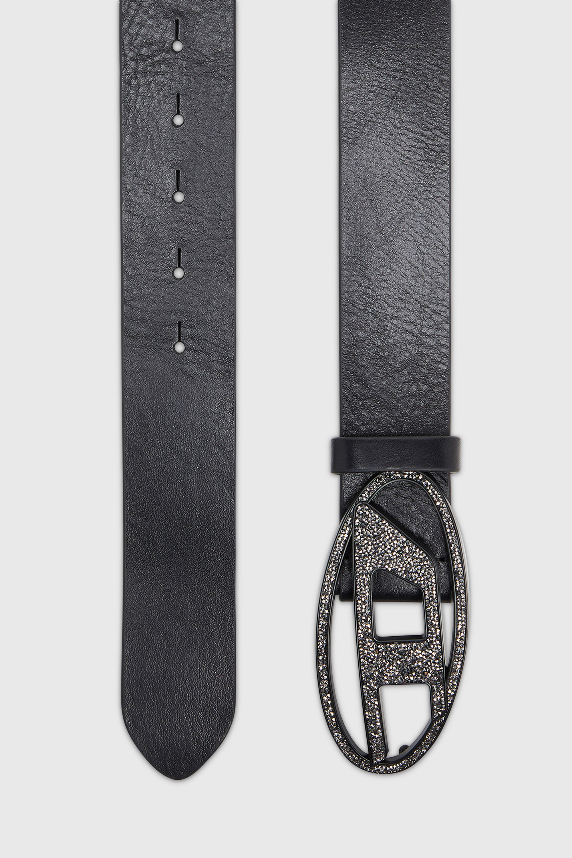 B-1DR LTH CRISTAL ROCK レザーベルト｜ブラック｜ウィメンズ｜DIESEL