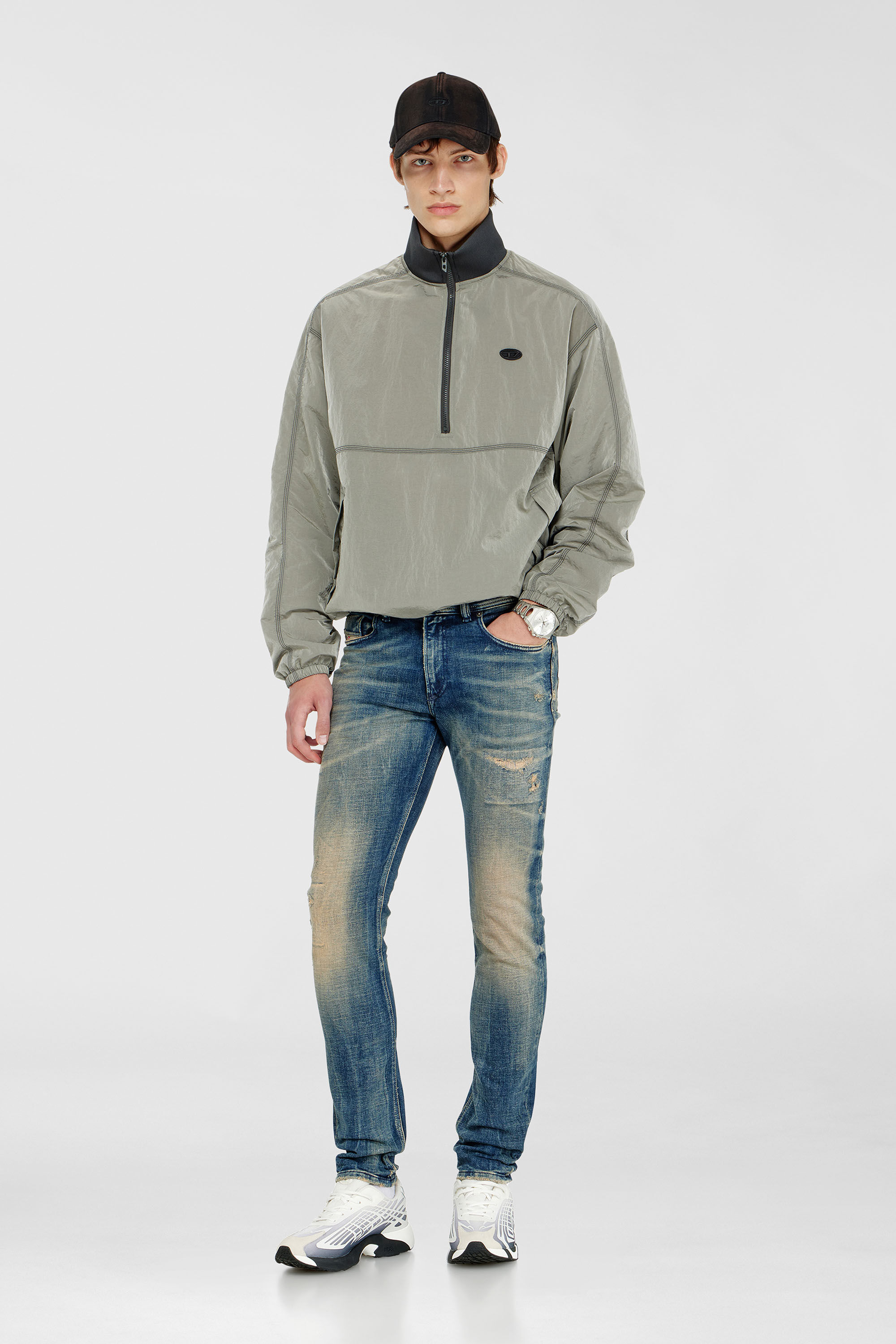 Diesel - Male's Skinny Jeans 1979 Sleenker 09P68, ダークブルー - 2