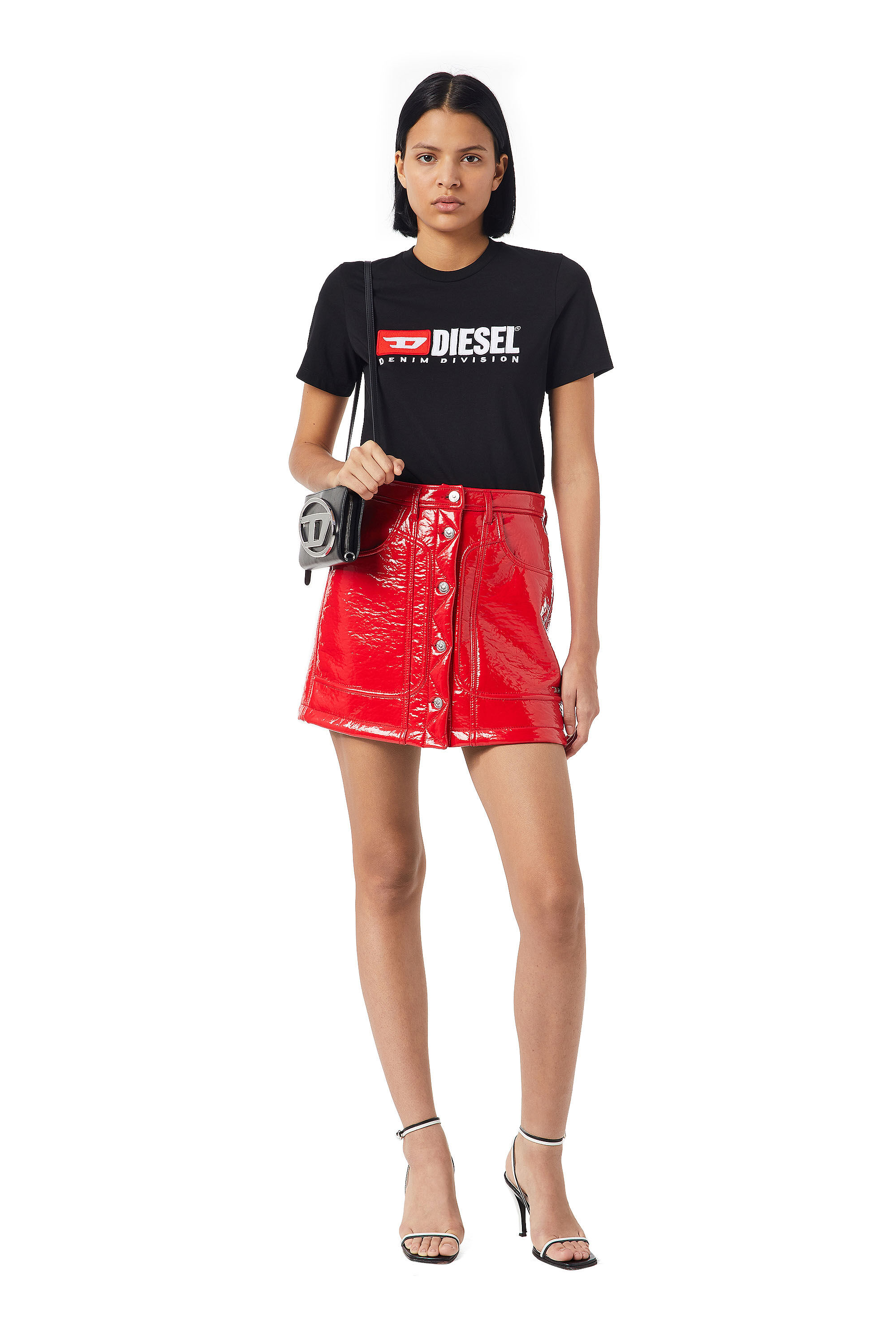 Diesel - T-REG-DIV, Female's 半袖 Tシャツ in ブラック - 1