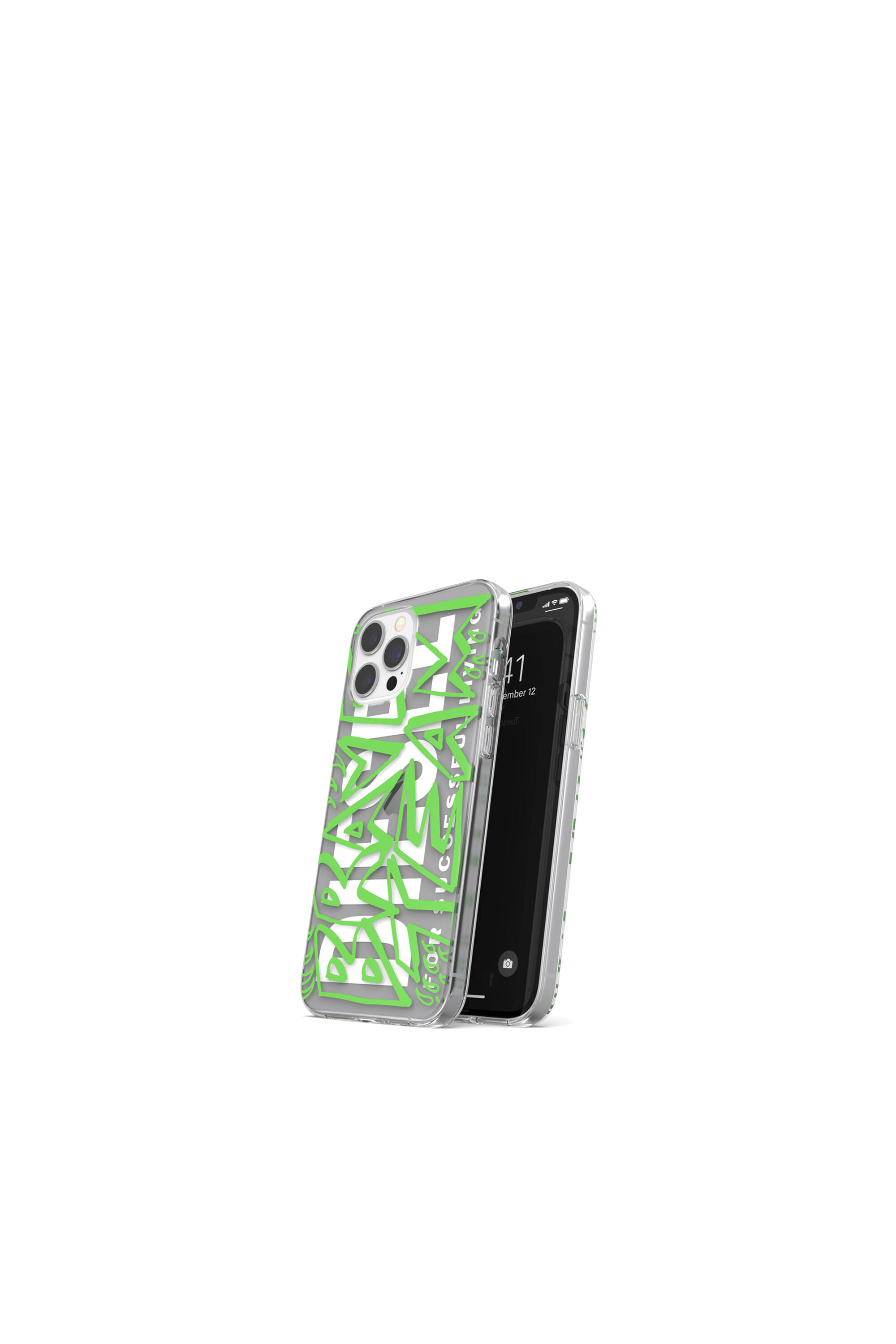 Diesel - 42571 STANDARD CASE, Unisex's Ultra-light TPU Case for iPhone 12 Pro Max in グリーン - 3