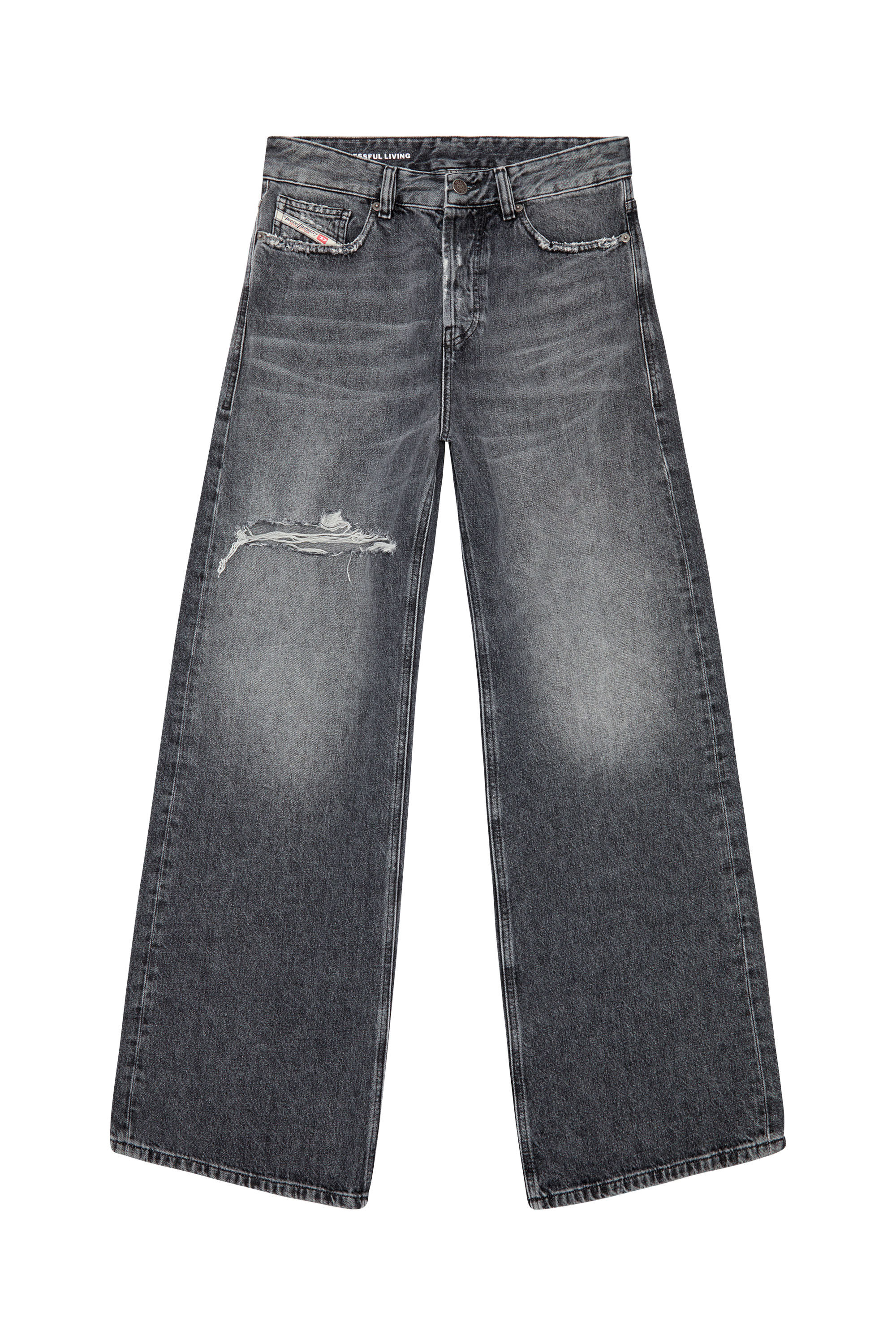 Diesel - Straight Jeans 1996 D-Sire 007X4, ブラック/ダークグレー - Image 2
