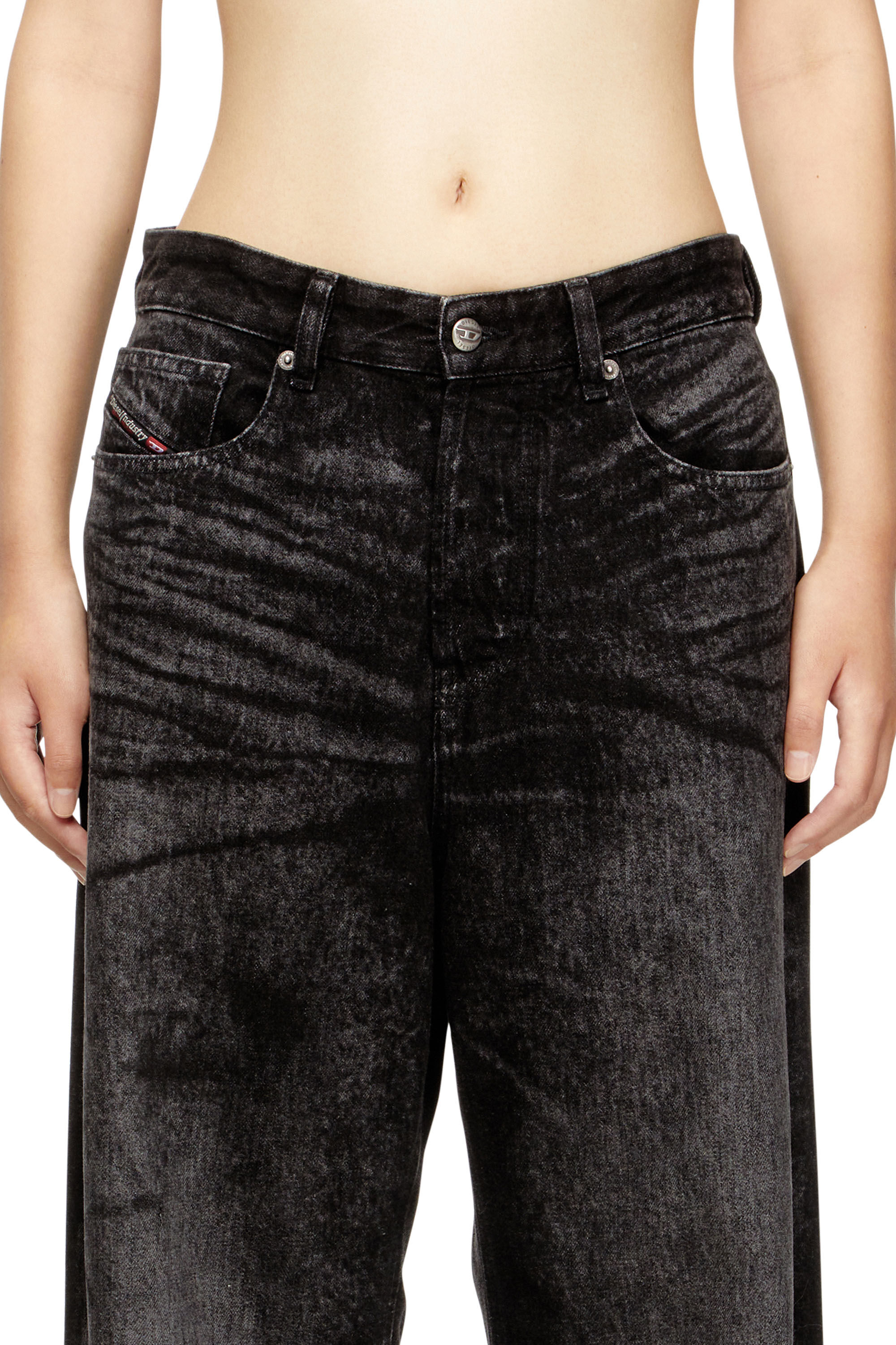 Diesel - Female's Relaxed Jeans 1996 D-Sire 007DB, ブラック/ダークグレー - 5