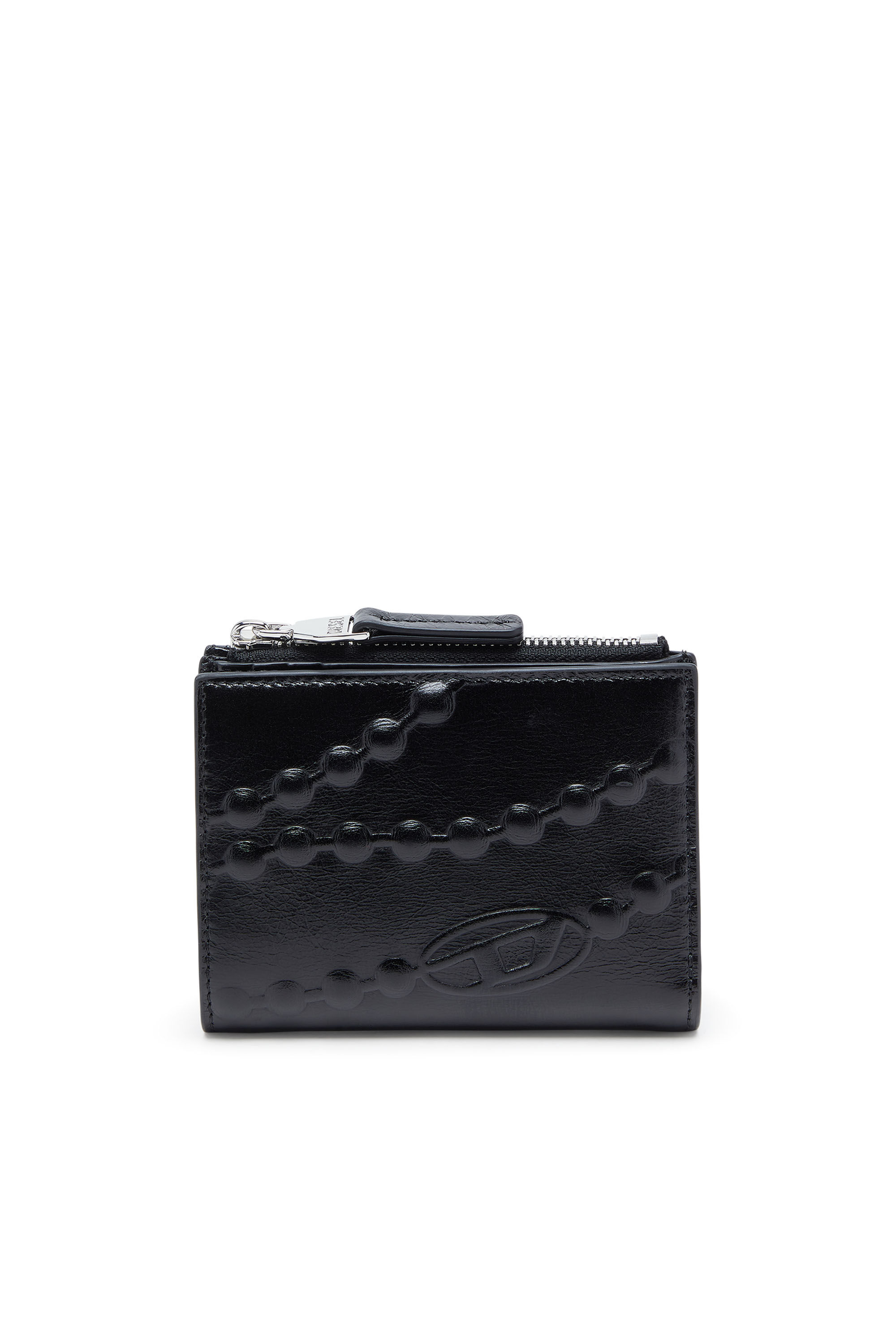 DIESEL 財布 BI-FOLD ZIP II 二つ折りウォレット｜ブラック｜ウィメンズ｜DIESEL
