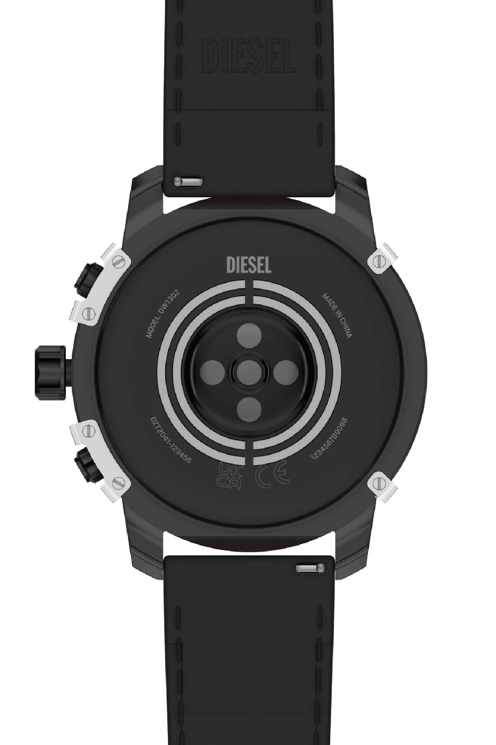 Diesel - DZT2041, Male's スマートウォッチ in ブラック/レッド - 4