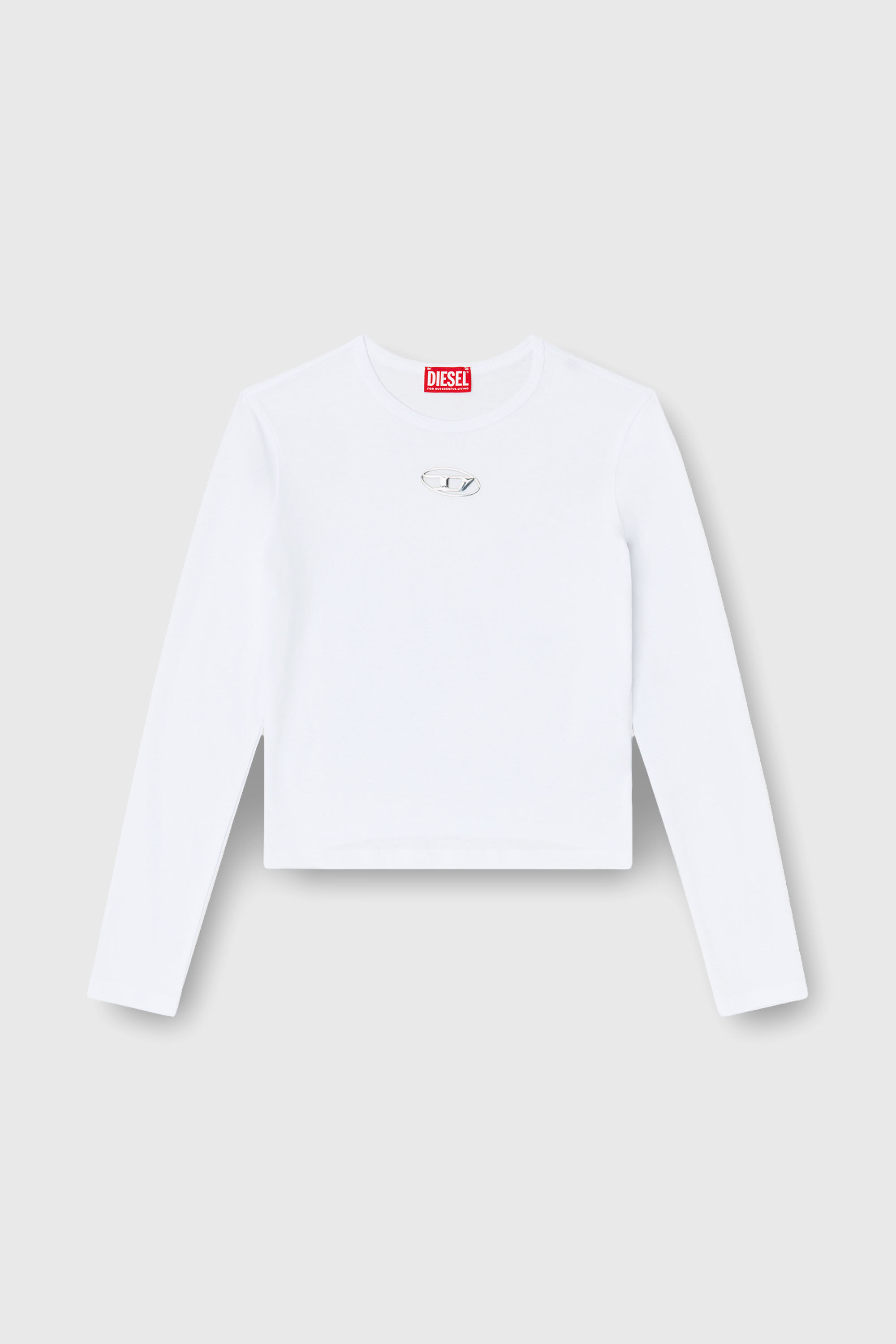 T-UNCUTIE-LONG-LS-OD 長袖Tシャツ｜ホワイト｜ウィメンズ｜DIESEL