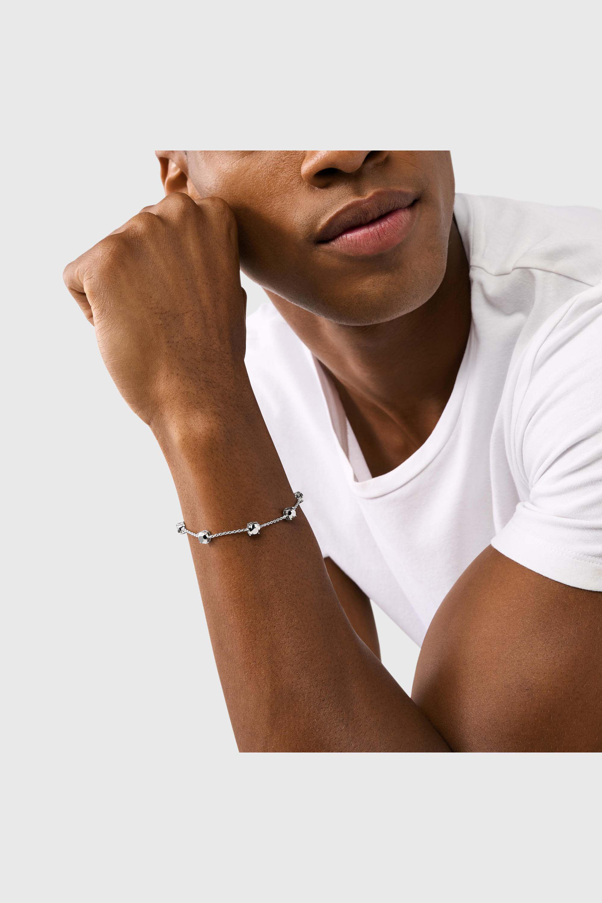 Diesel - DL1358040 STERLING SILVER JEWEL, Unisex's ブレスレット in シルバー - 3