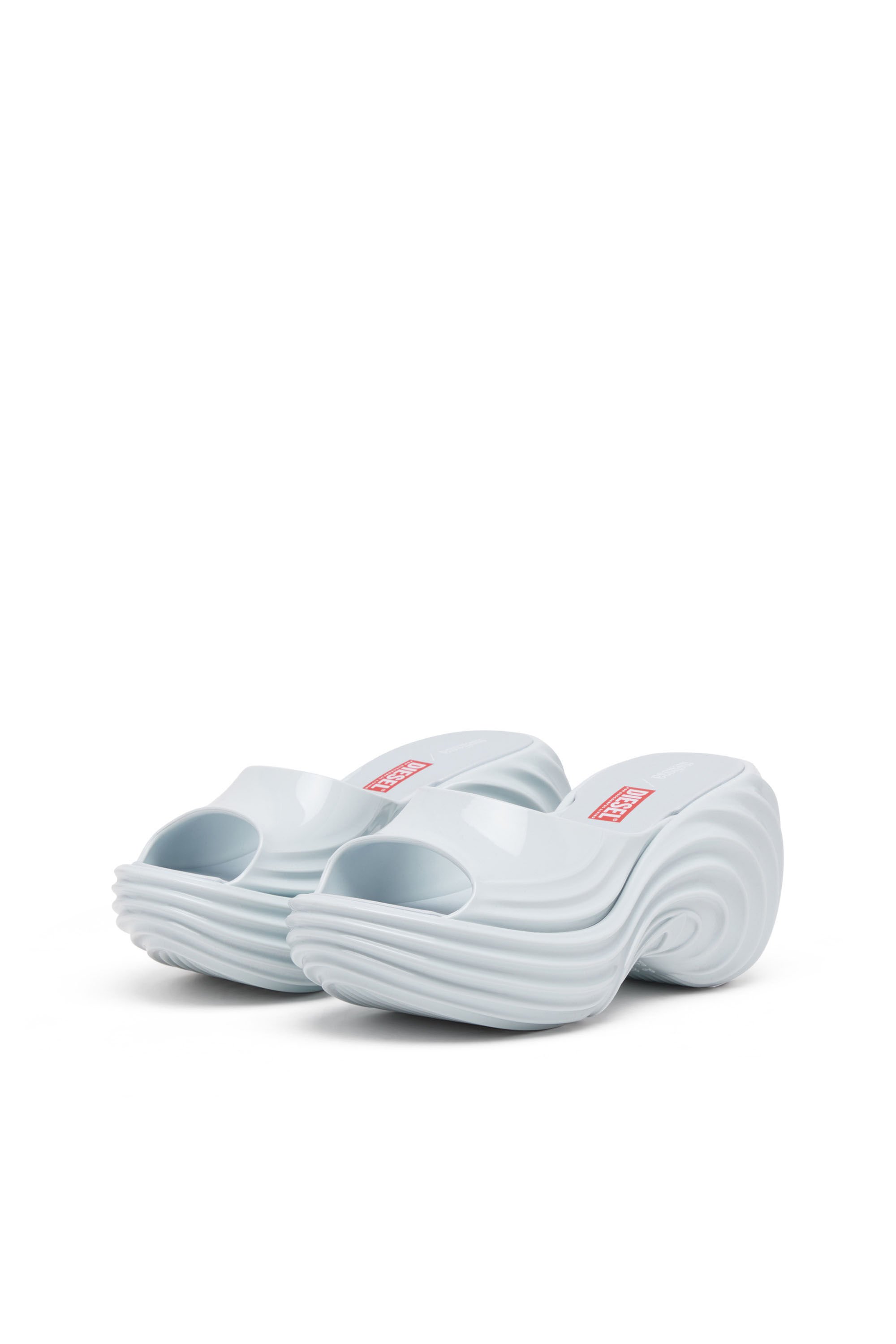 Diesel - MELISSA QUANTUM PLATFORM, Female's Platform mule in Melflex® in ライトブルー - 9