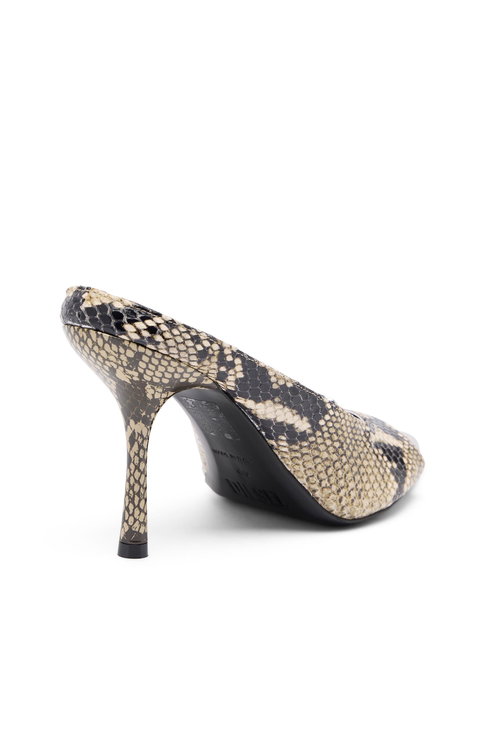 Diesel - D-DIAM'S SA 90, Female's D-Diam's-High leather mule with floating Oval D in null - 5