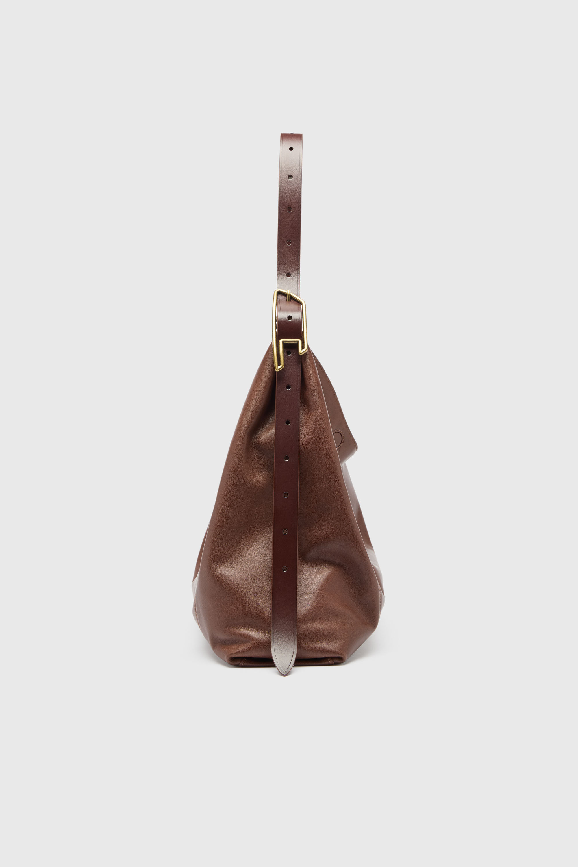 Diesel - D-LINE HOBO L, Female's D-Line-Hobo bag in leather in ダークブラウン - 4