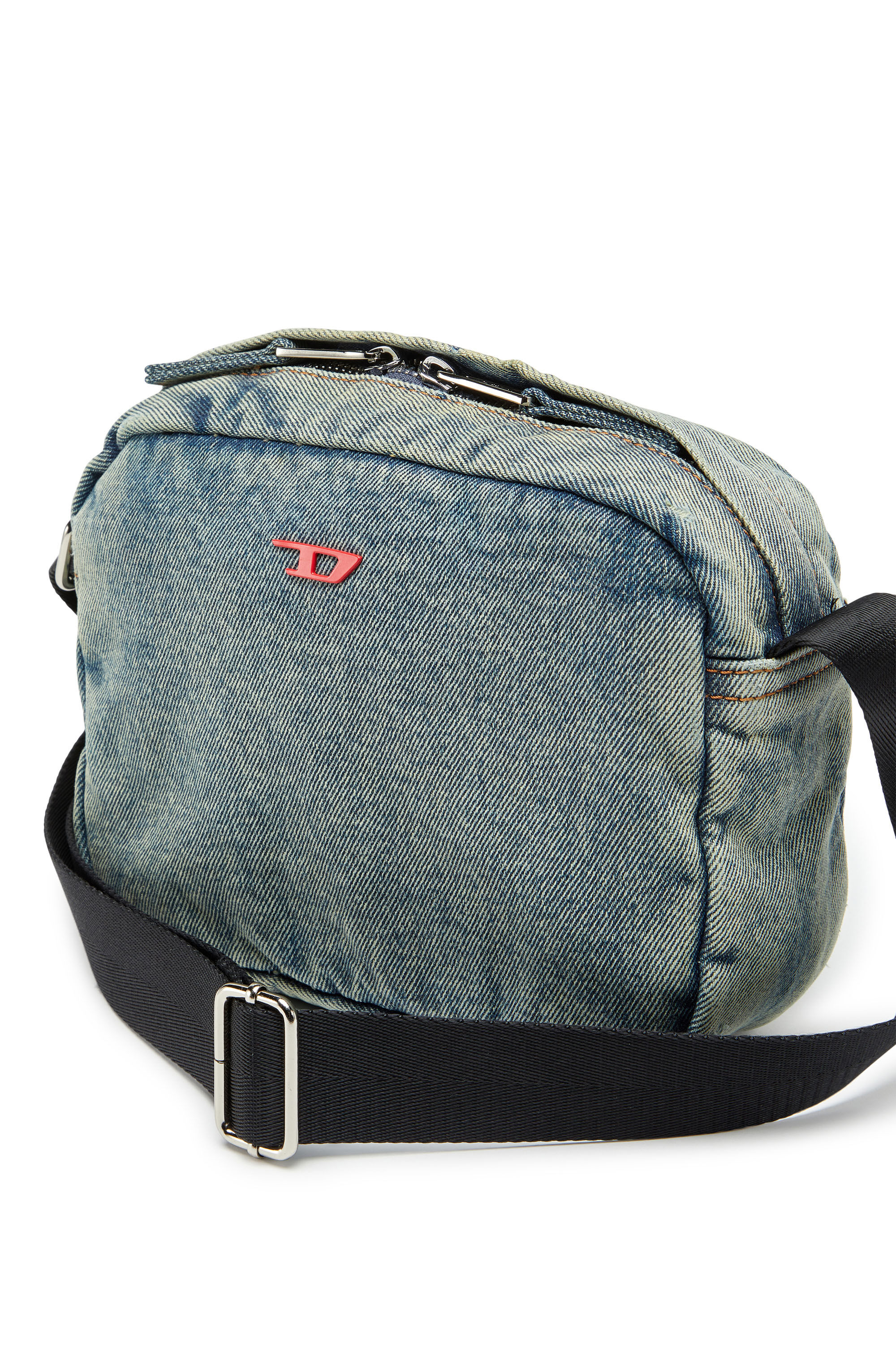 Diesel - RAVE CAMERA BAG X, Male's Rave-Camera bag in solarised denim in ブルー - 6