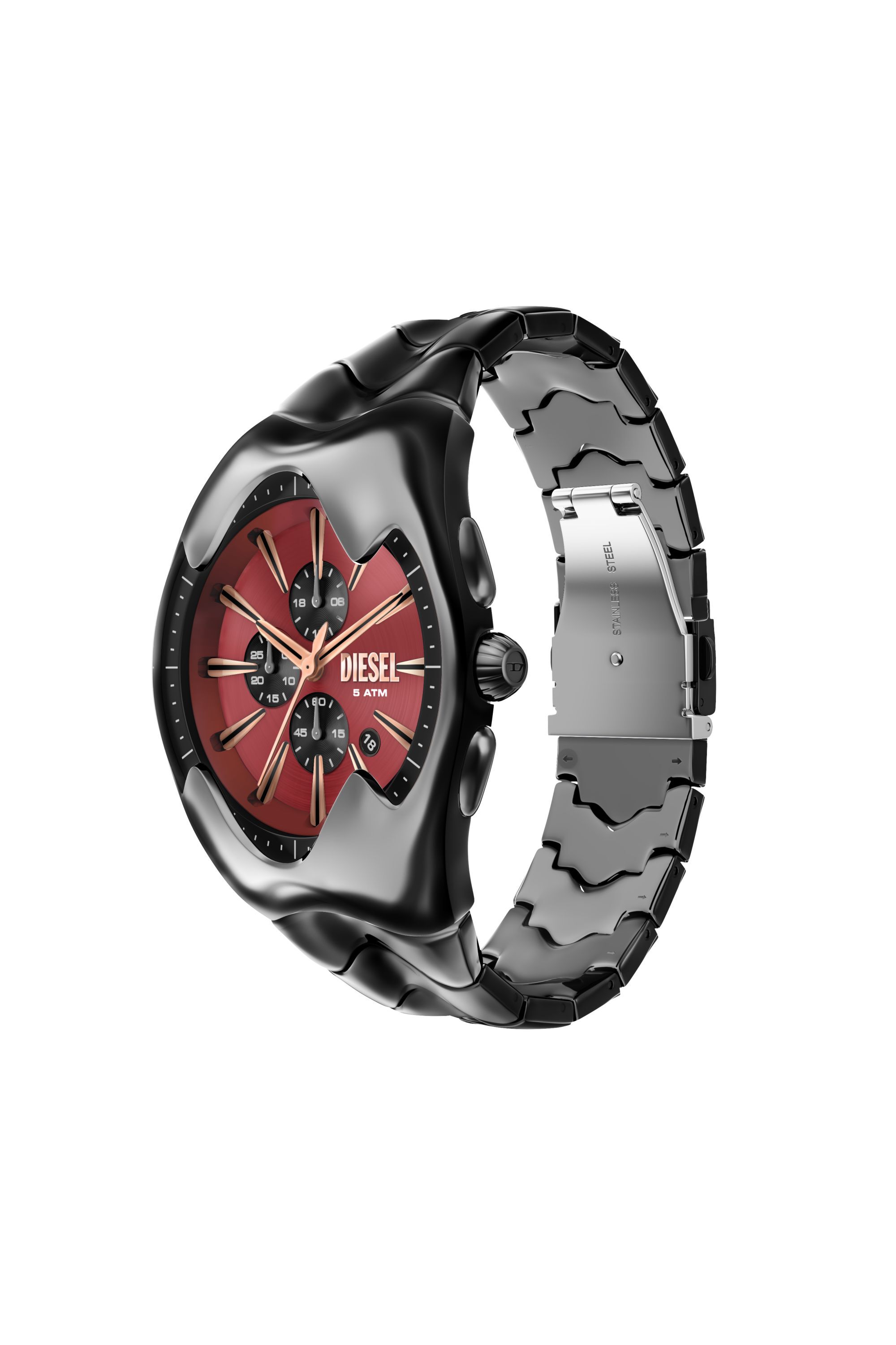 DZ4713 WATCH Mercurial gunmetal stainless steel watch｜ブラック