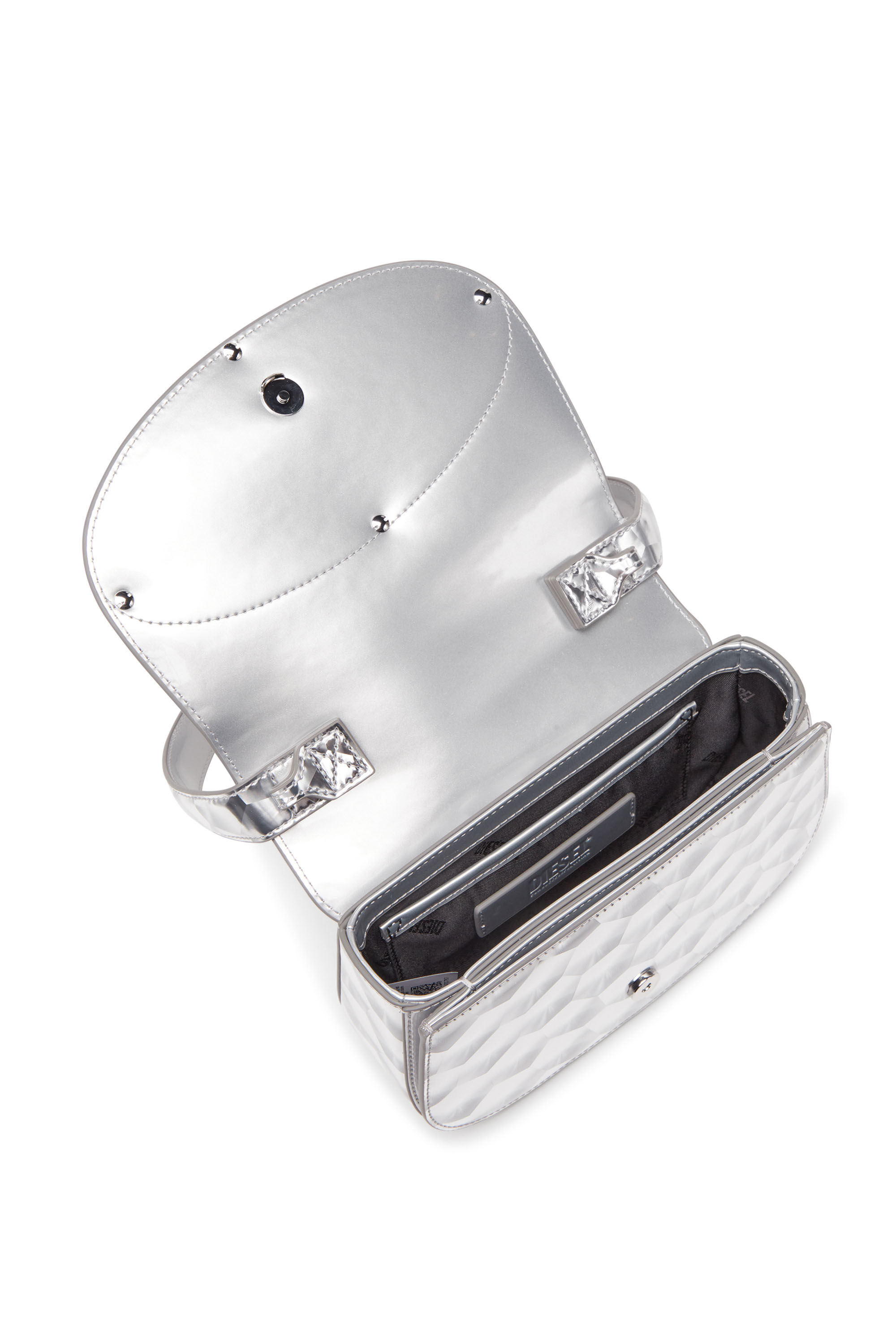 1DR 1DR-Iconic shoulder bag with mirror effect｜シルバー