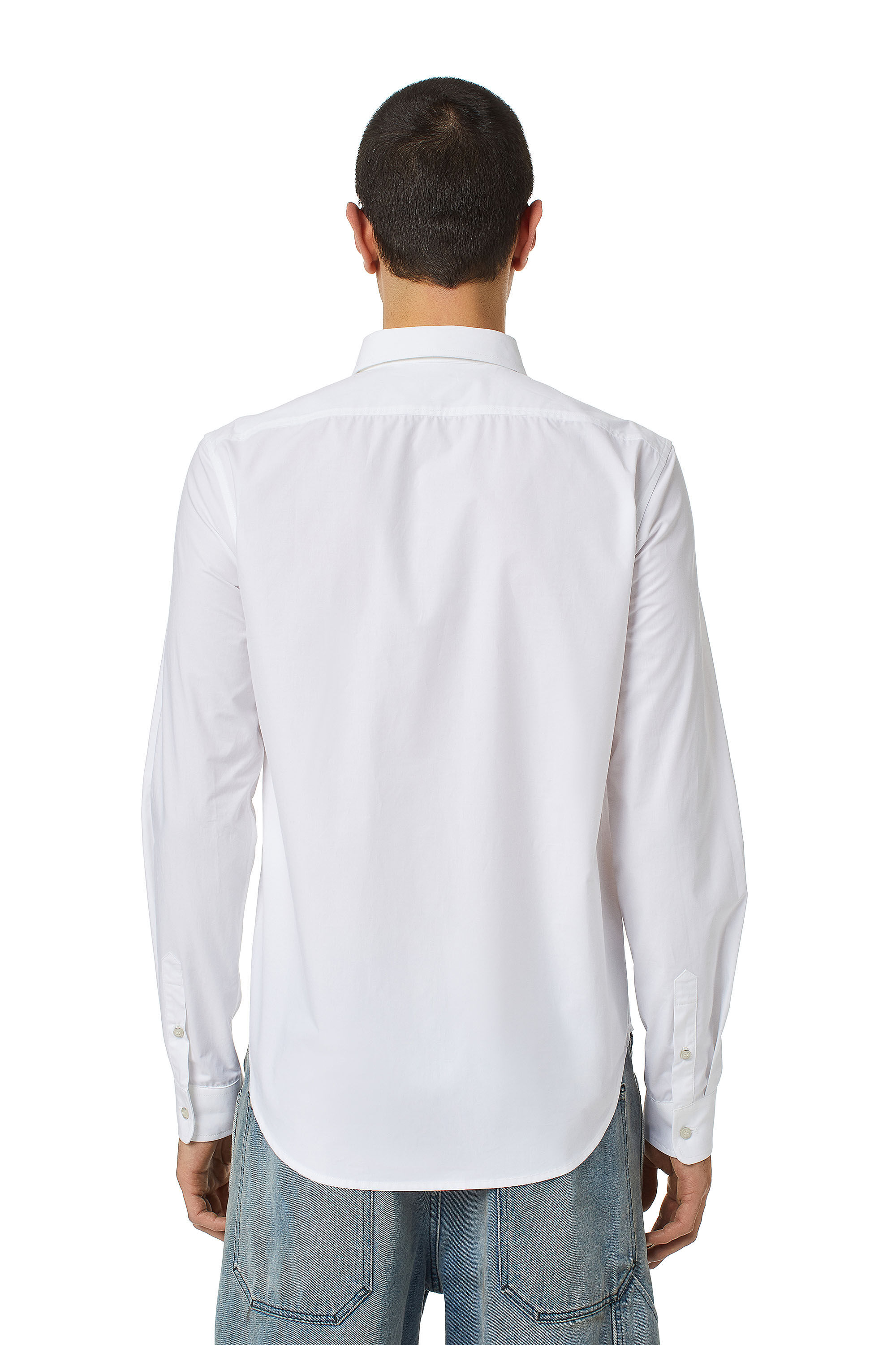 Diesel - S-BEN-CL, Male's シャツ コットン in ホワイト - 5
