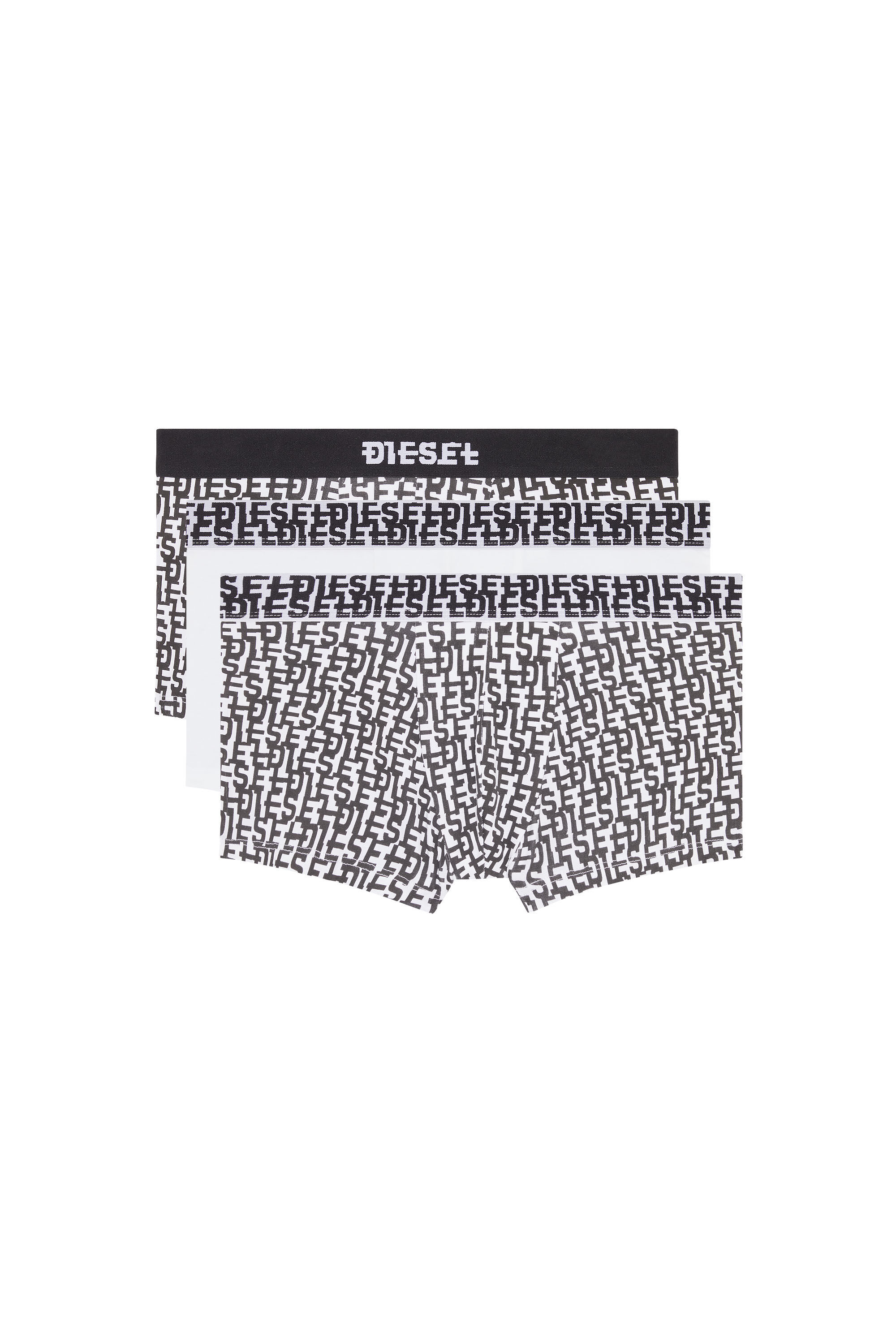 Diesel - UMBX-DAMIENTHREEPACK, Male's ボクサーパンツ 3枚セット in ブラック/ホワイト - 1