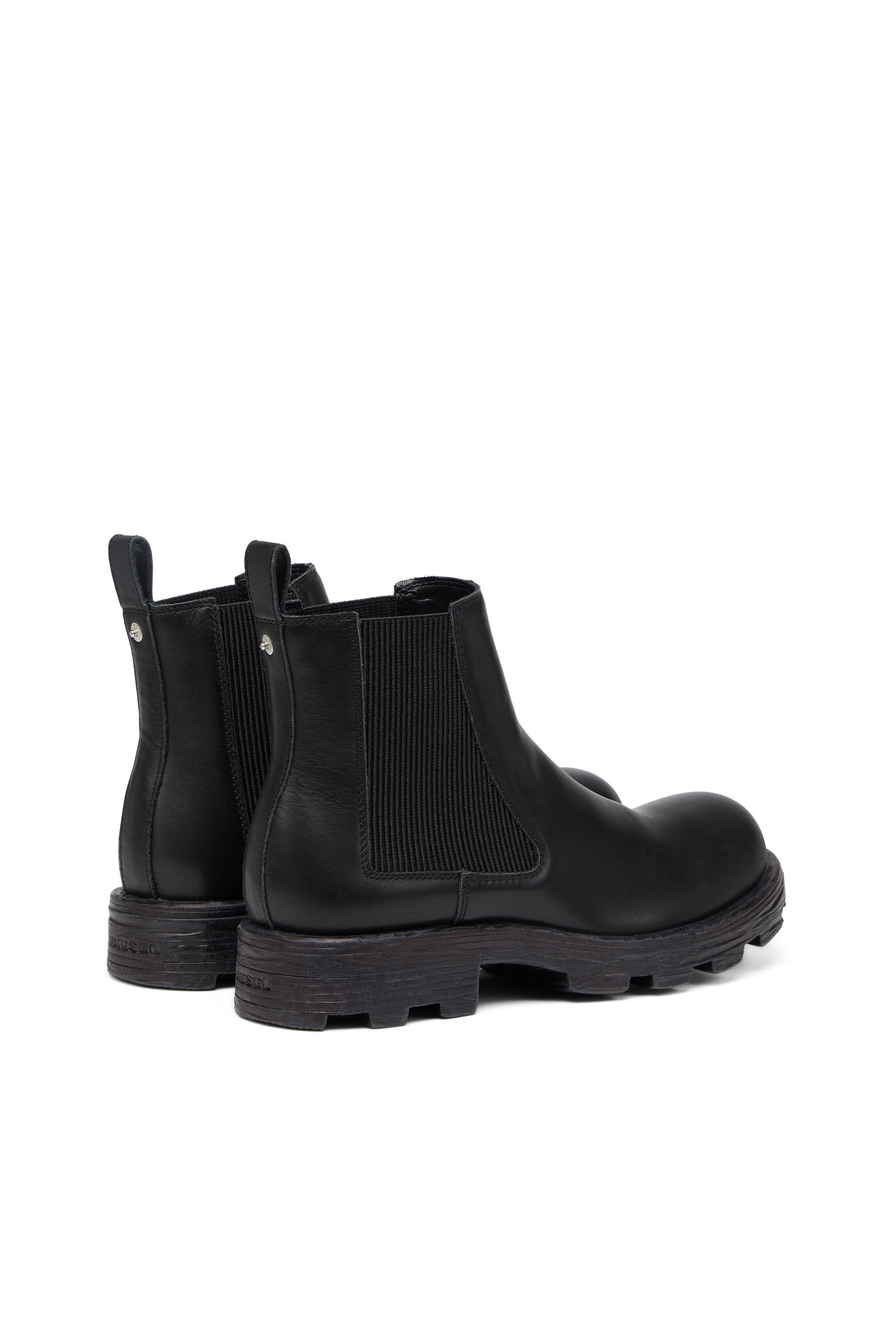Diesel - D-HAMMER LCH, Male's カウレザー エラスティック チェルシーブーツ - D-Hammer LCH in ブラック - 4