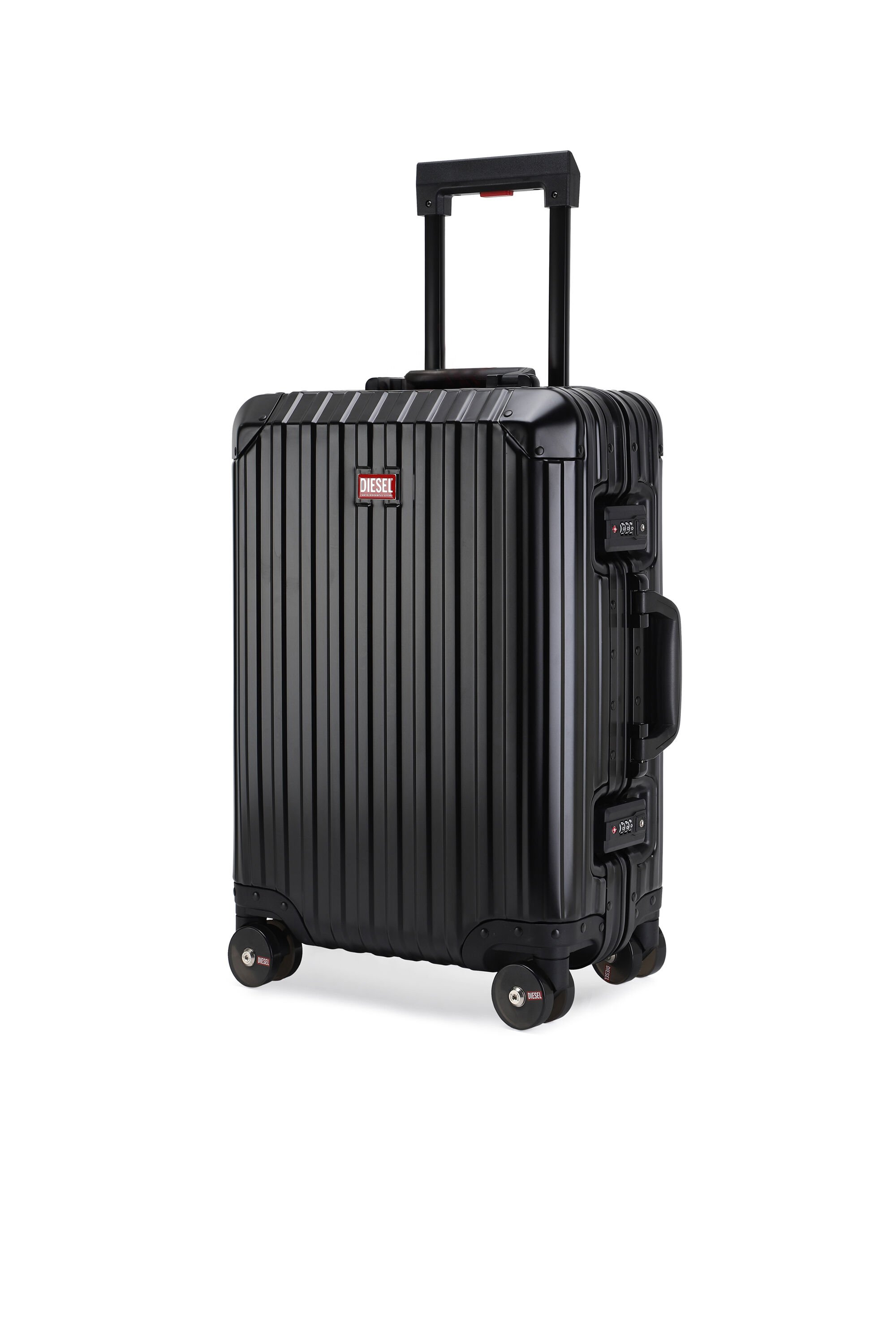Diesel - DIESEL ALUMINUM TROLLEY- DSL002, Unisex's Aluminum suitcase size S in ブラック - 5