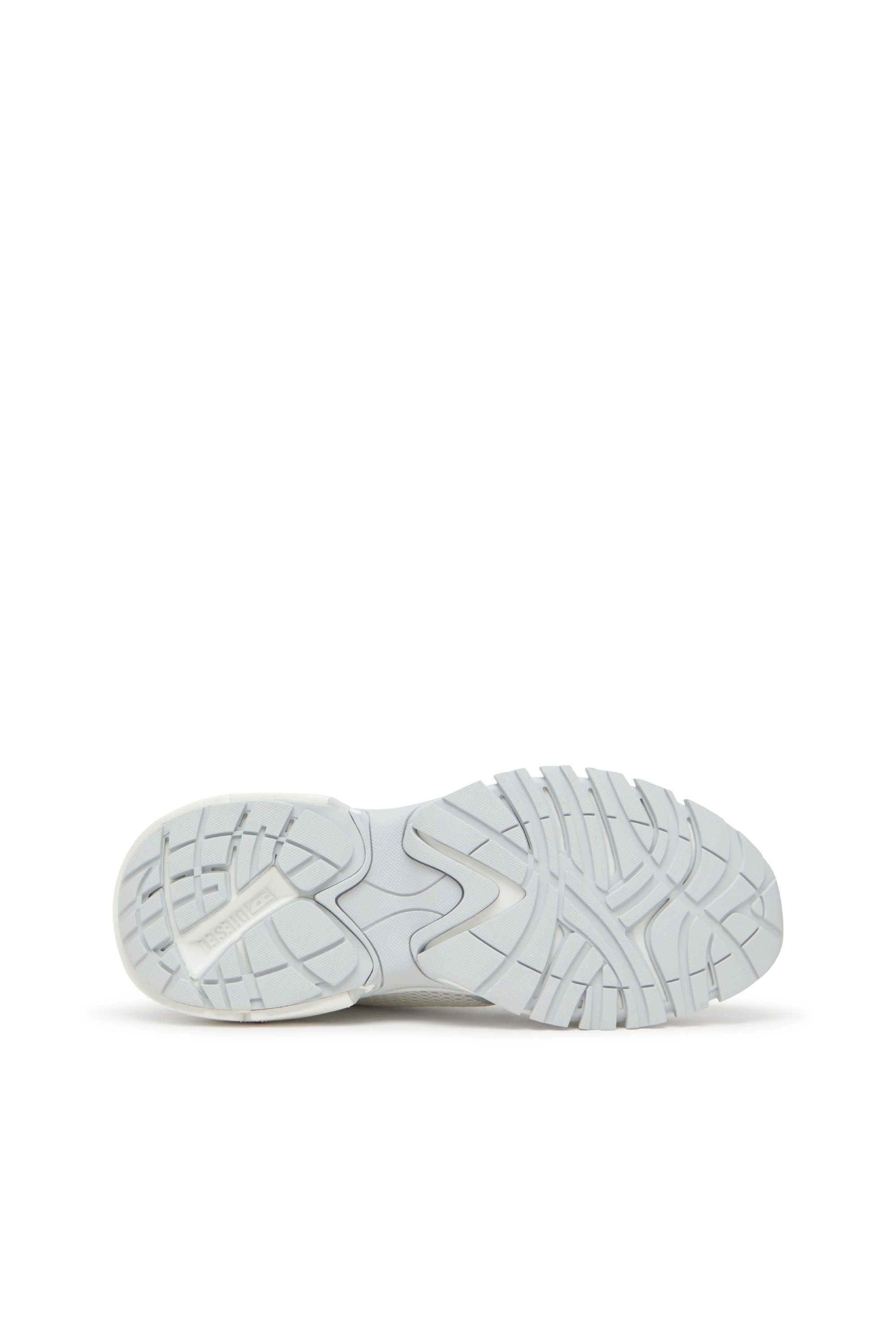 Diesel - S-PRO-V-DENSE LOW W, Female's S-Pro-V-Dense-Metallic mesh sneakers with Oval D logo in ホワイト/シルバー - 5