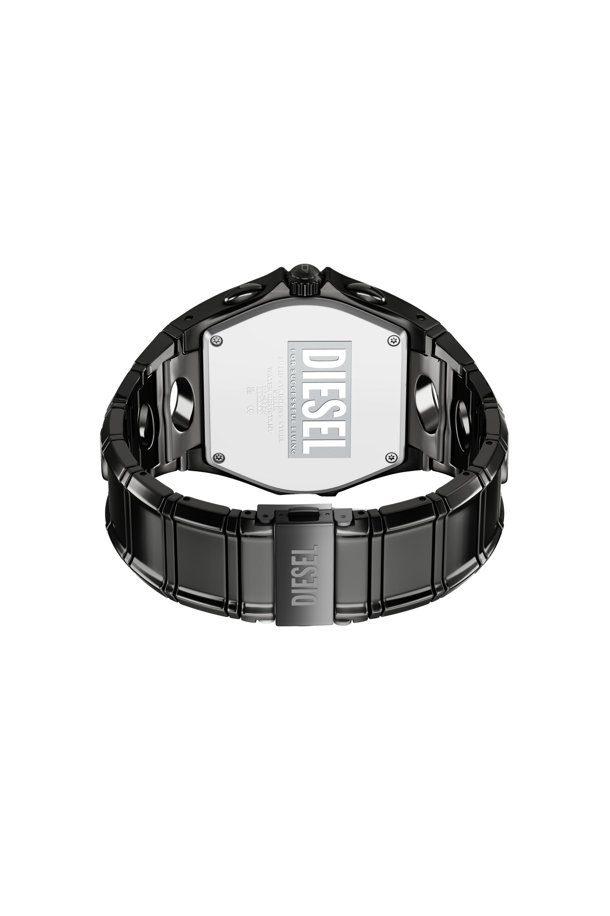 DZ4726 WATCH D-Curve gunmetal stainless steel watch｜ブラック