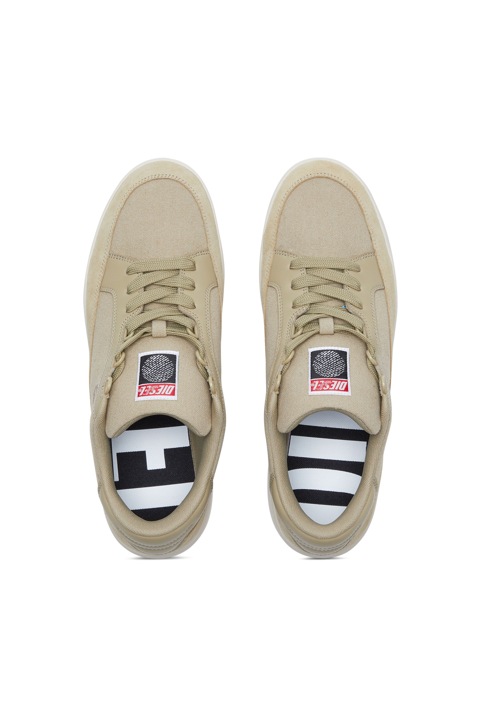 Diesel - S-SINNA LOW X, Male's キャンバス スウェード ローカットスニーカー - S-Sinna Low X in ベージュ - 5
