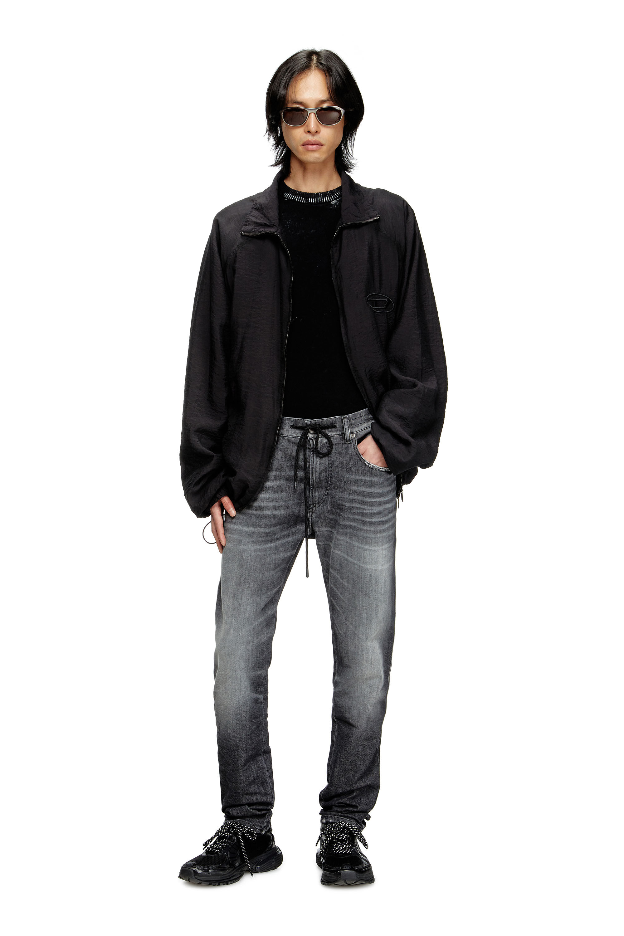 スリム 2062 D-Strukt Joggjeans® | ブラック/ ダークグレー