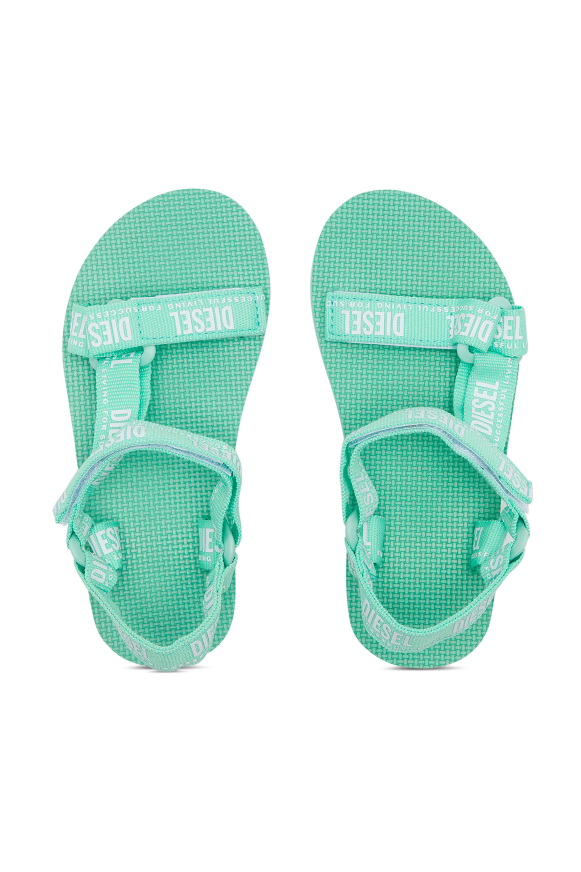 Diesel - S-ANDAL T, Unisex's サンダル in ウォーターグリーン - 5