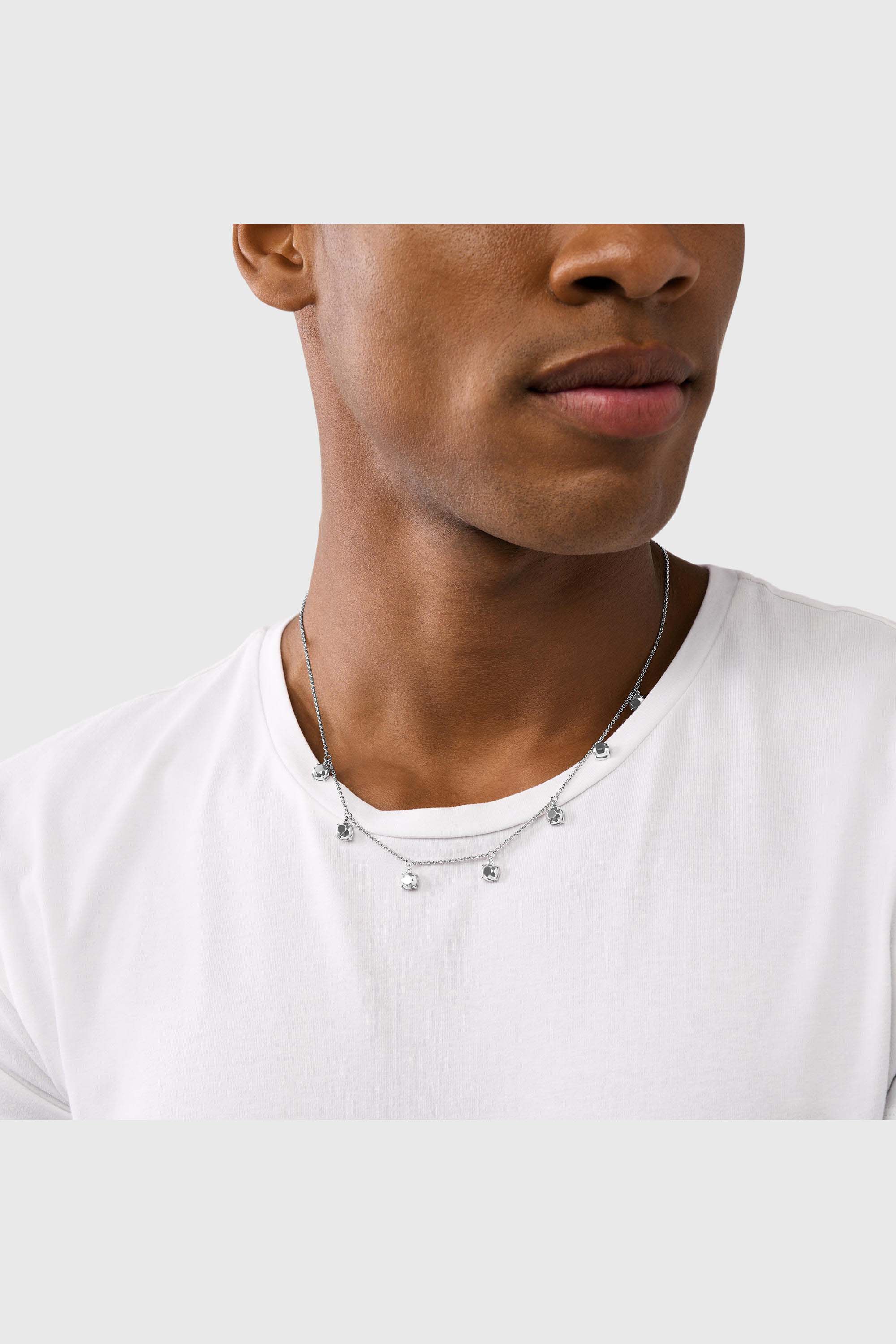 Diesel - DL1360040 STERLING SILVER JEWEL, Unisex's ネックレス in シルバー - 3