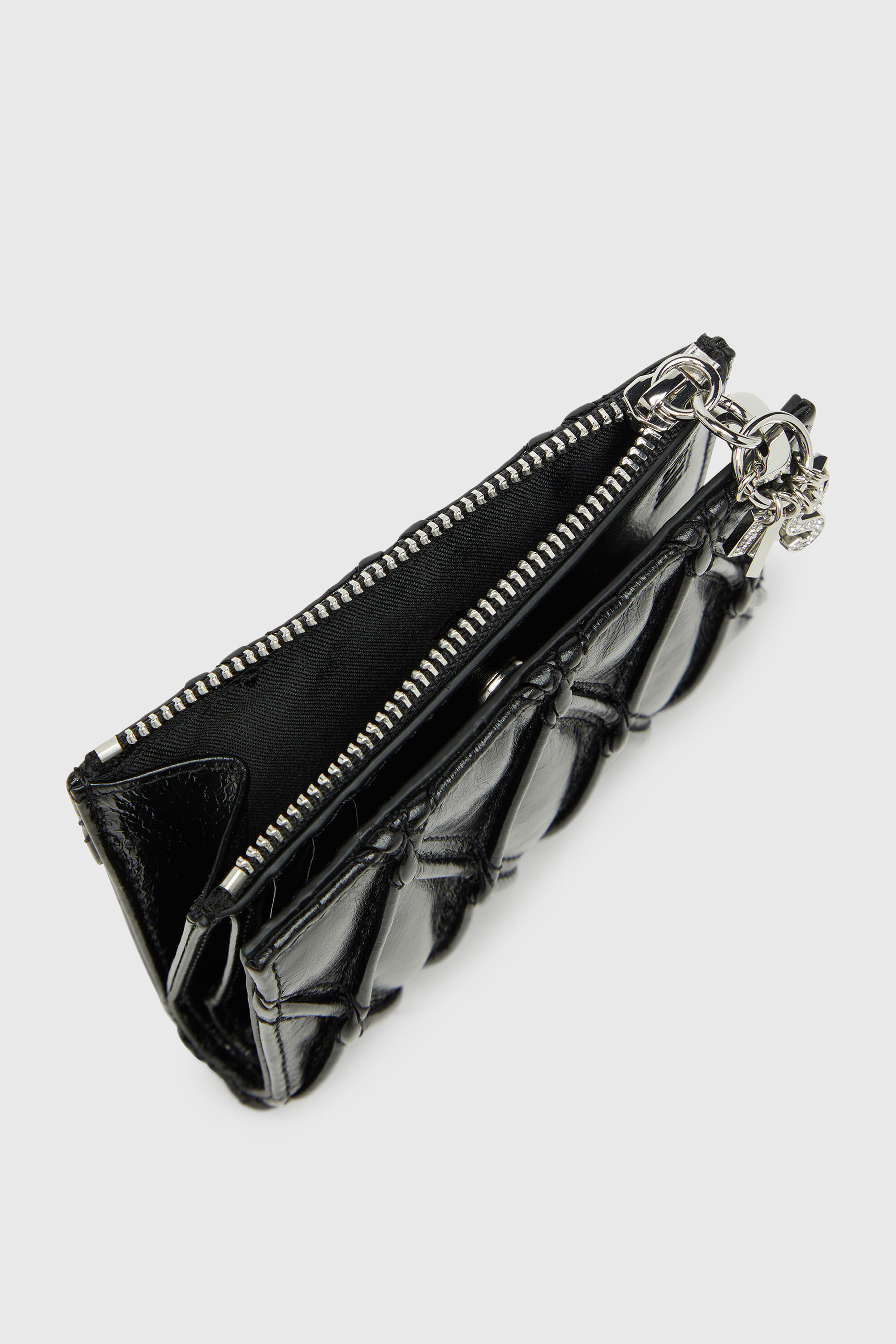 Diesel - D-CHARMS BI FOLD ZIP II, Female's 二つ折りウォレット in ブラック - 4