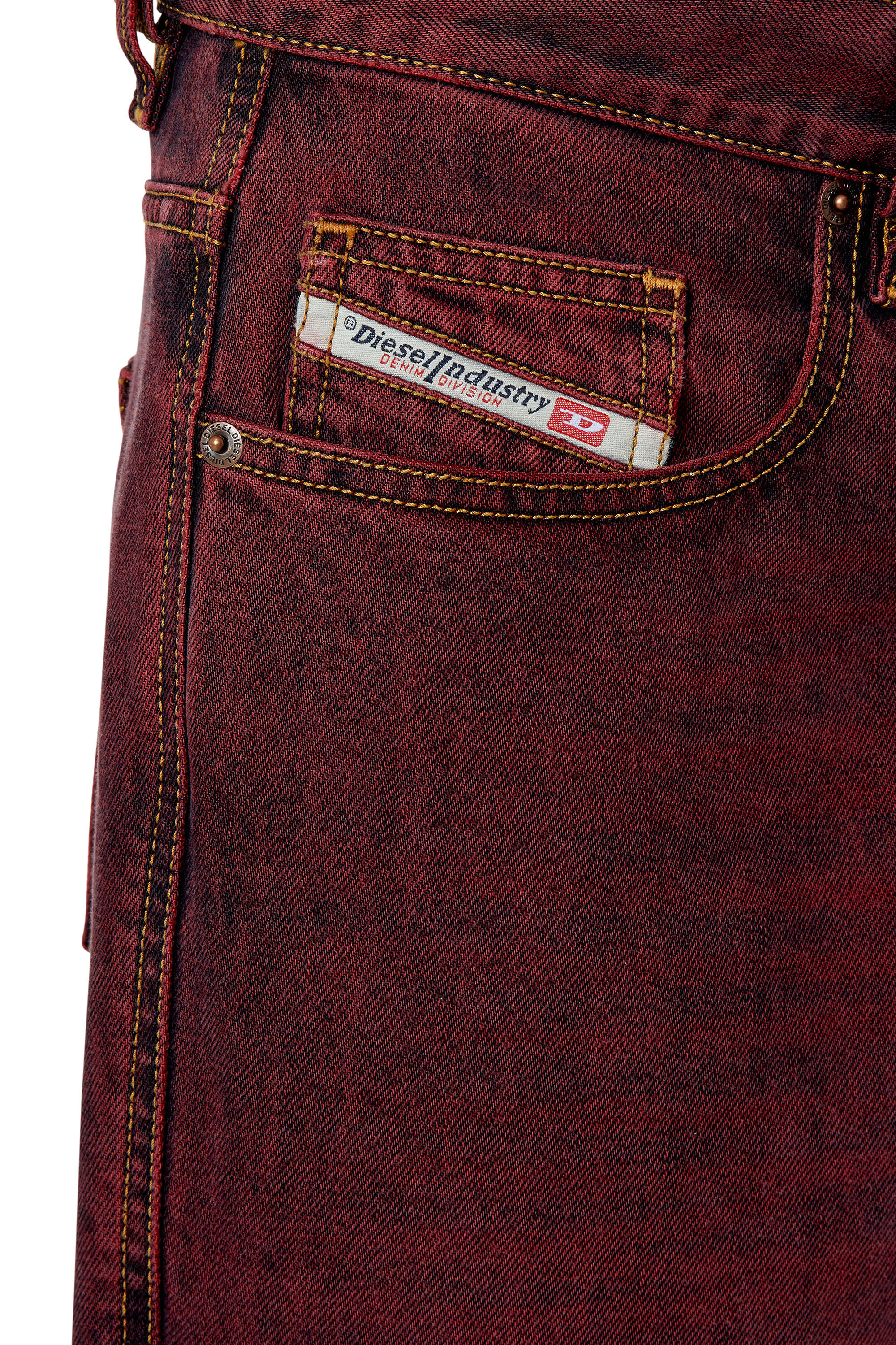 Diesel - Straight Jeans 2020 D-Viker 09H01, Unisex's ストレート Jeans - 2020 D-Viker in バーガンディー - 4