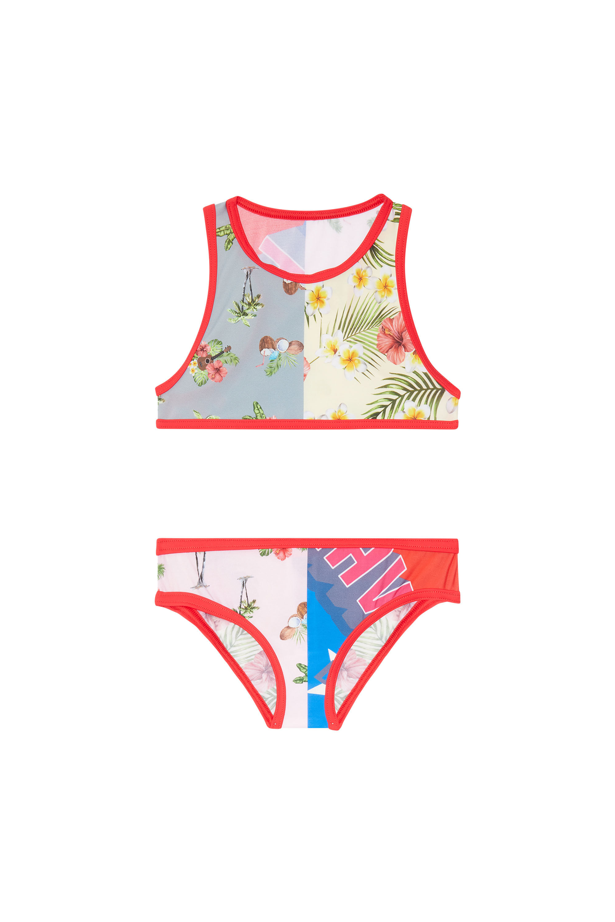 Diesel - MELAISY, Female's Bikini with patchwork print in ピンク/レッド - 1