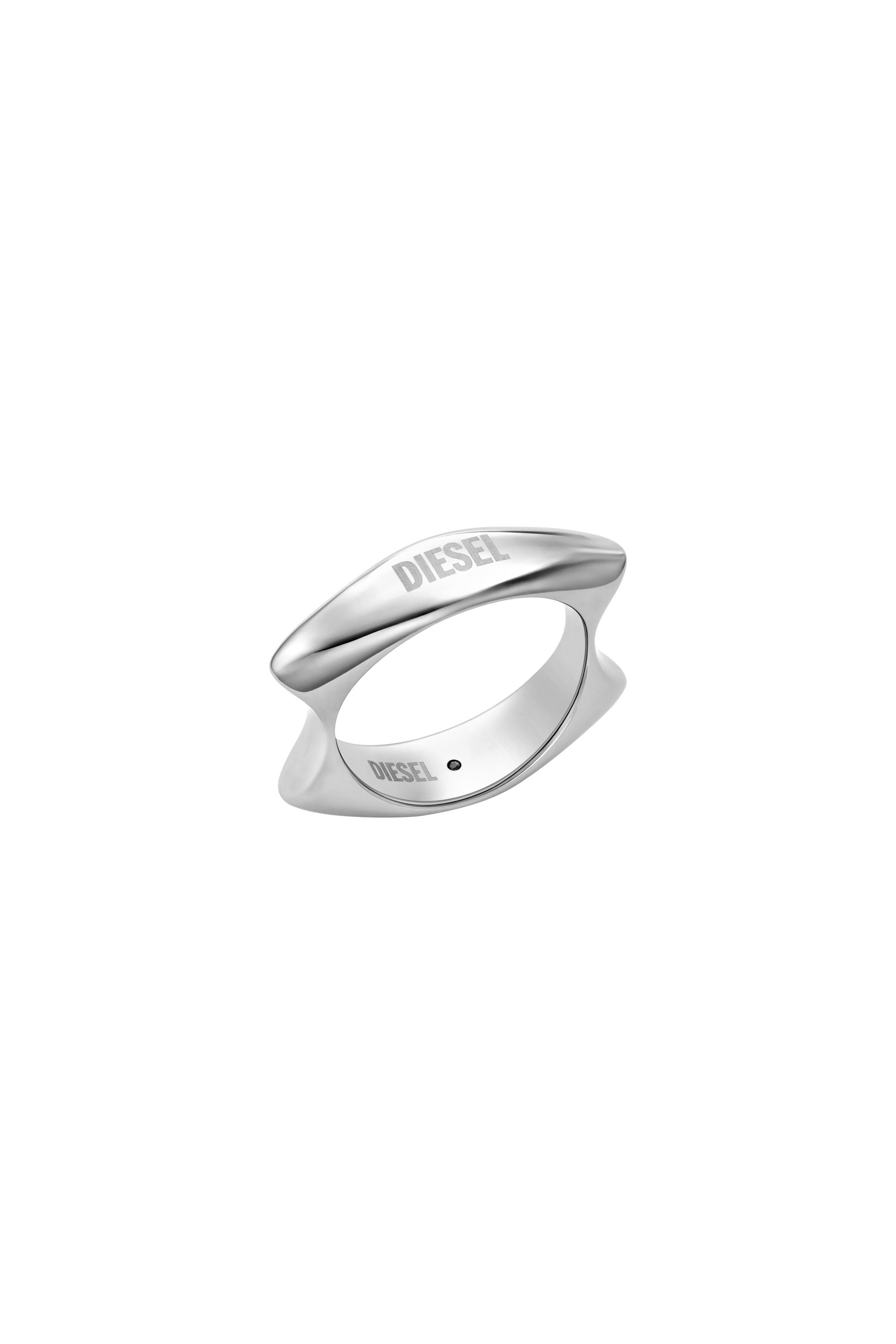Diesel - DX1584040 JEWEL, Unisex's Stainless Steel Band Ring in シルバー - 1