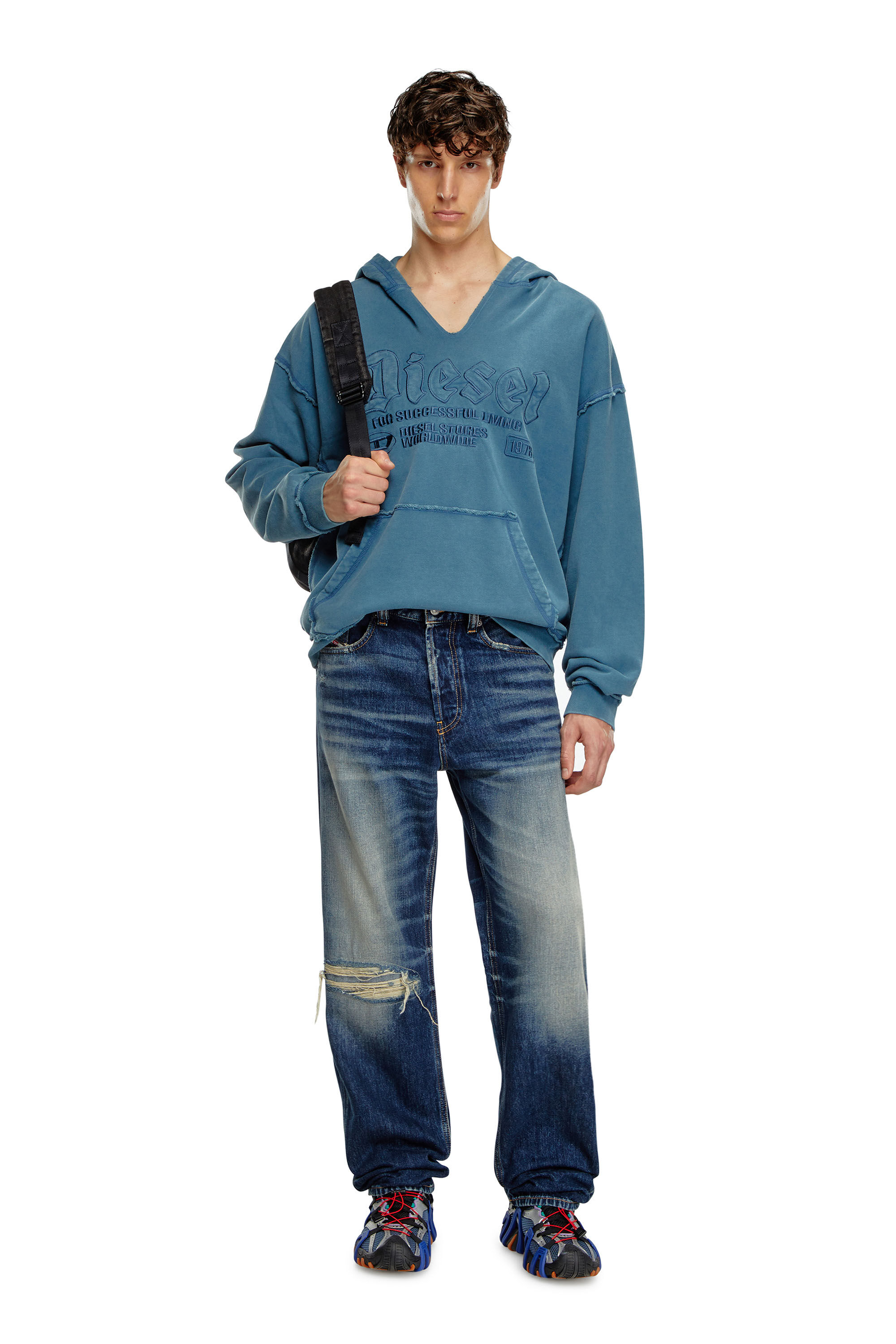 Diesel - Male's Regular Jeans 2024 D-Macs 09J95, ダークブルー - 1