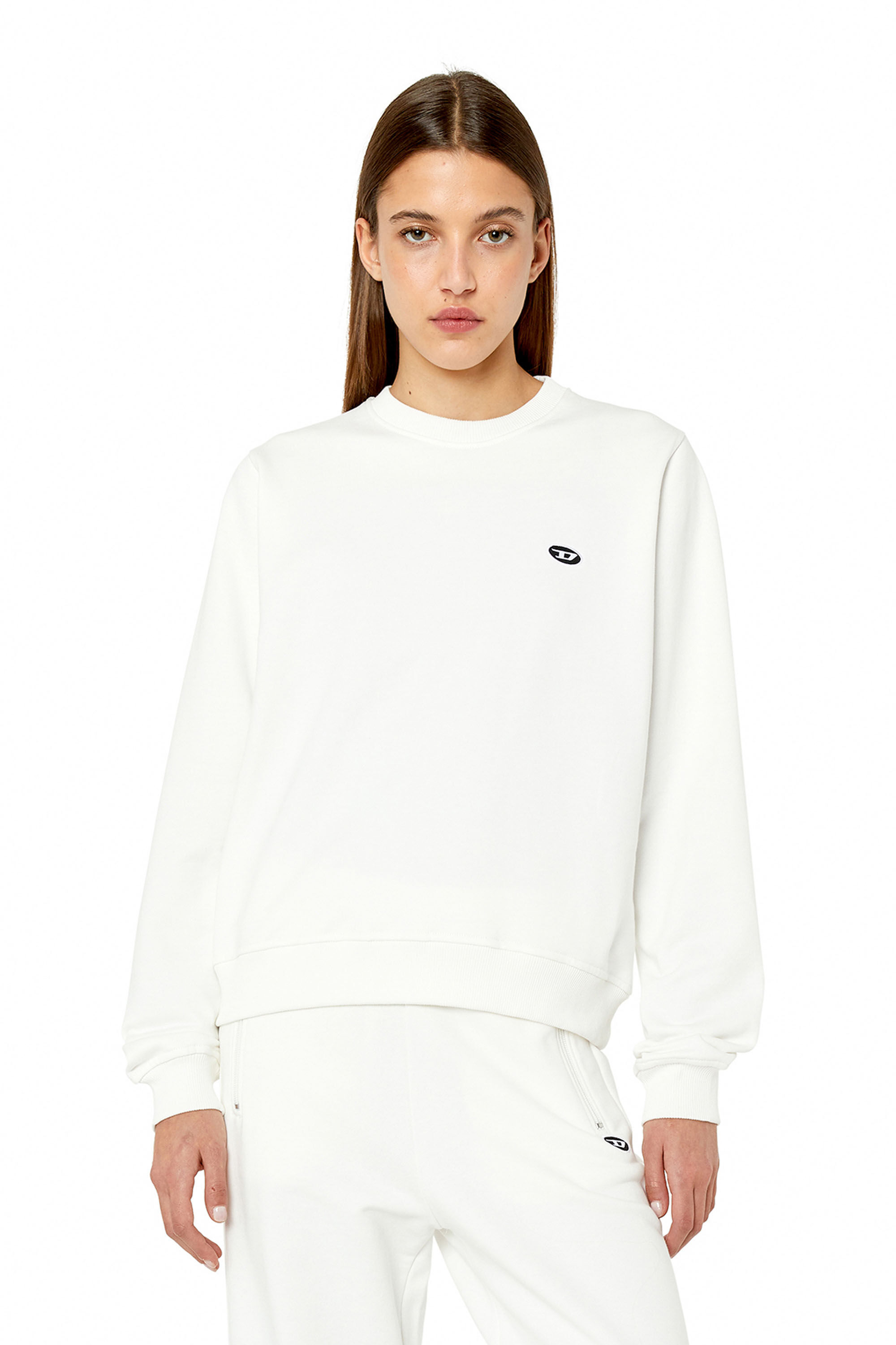 ごんちゃん様　diesel パーカー　F-REGGY-HOOD-DOVAL-PJ F-REGGY-HOOD-DOVAL-P WOMEN: ロゴパッチパーカー ｜ディーゼル
