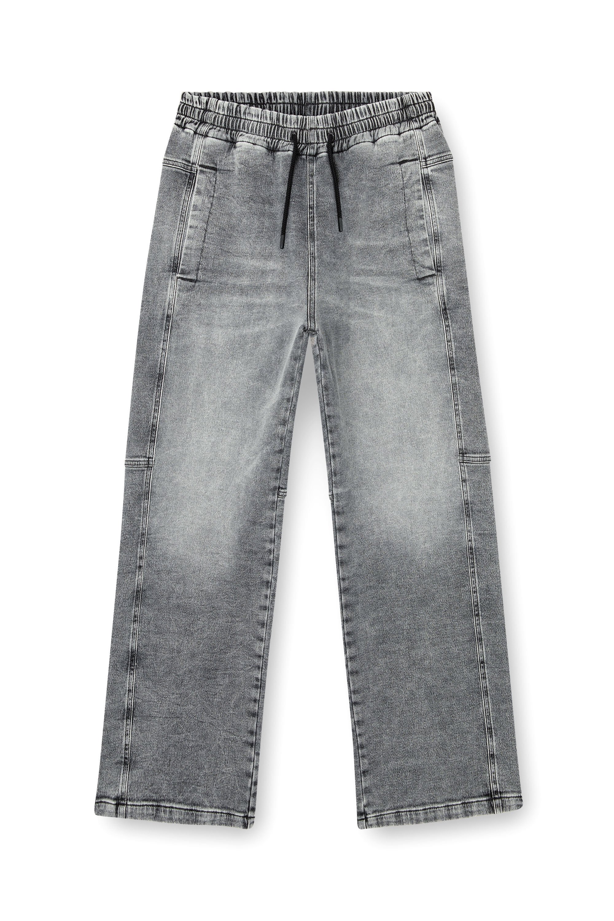 Diesel - Unisex's Relaxed D-Martyans Track Denim 0BEBR, ブラック/ダークグレー - 2