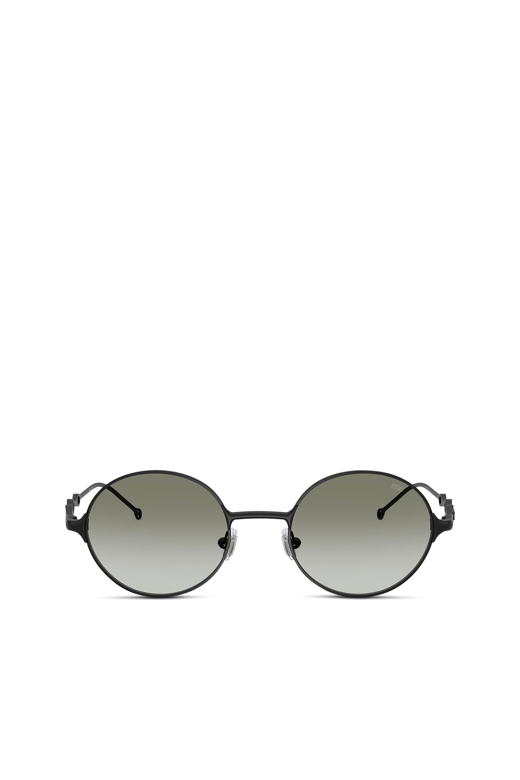 Diesel - 0DL1008, Unisex's Square sunglasses in ブラック/グリーン - 1