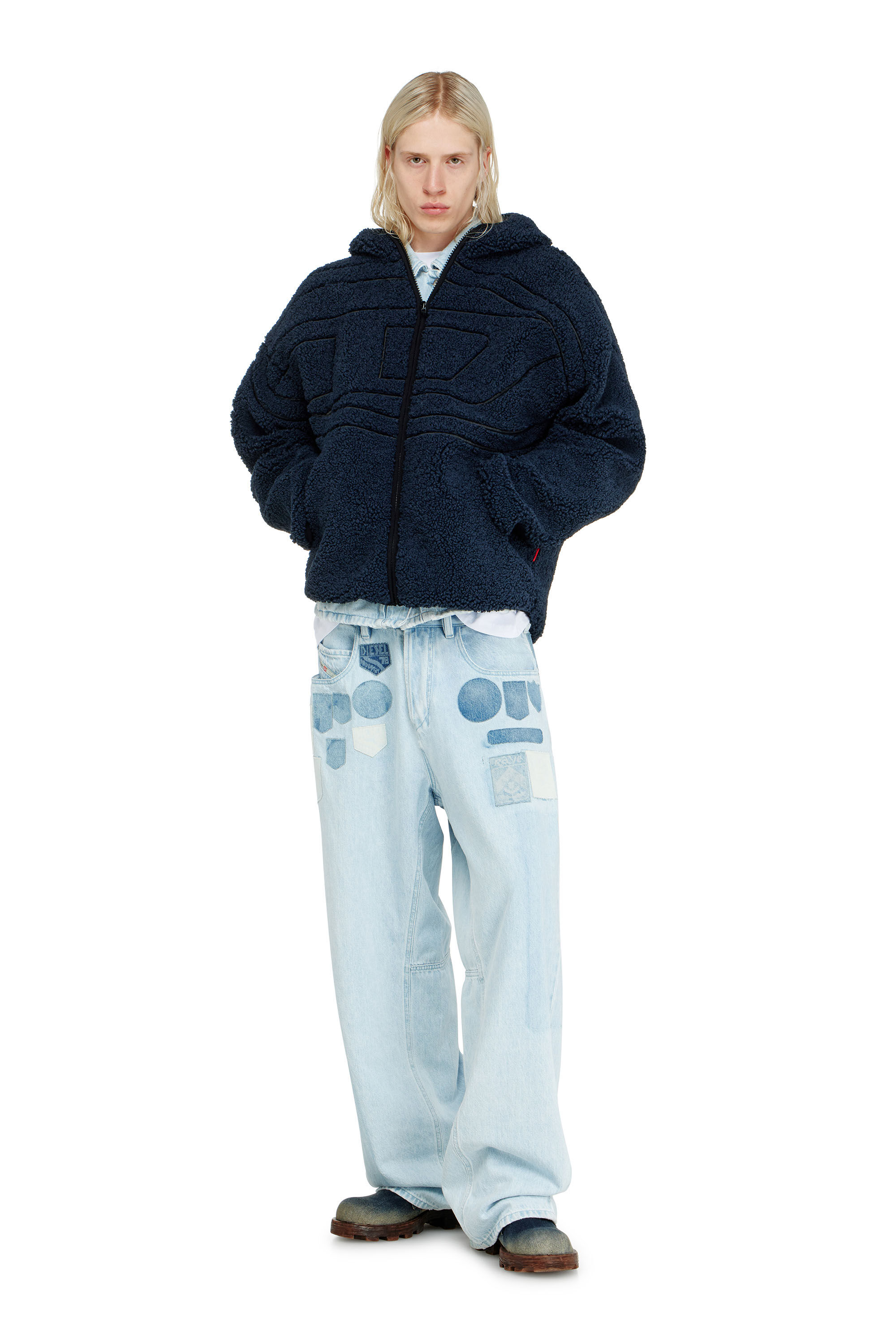 Diesel - S-ZAT, Male's ジャケット in ダークブルー - 1