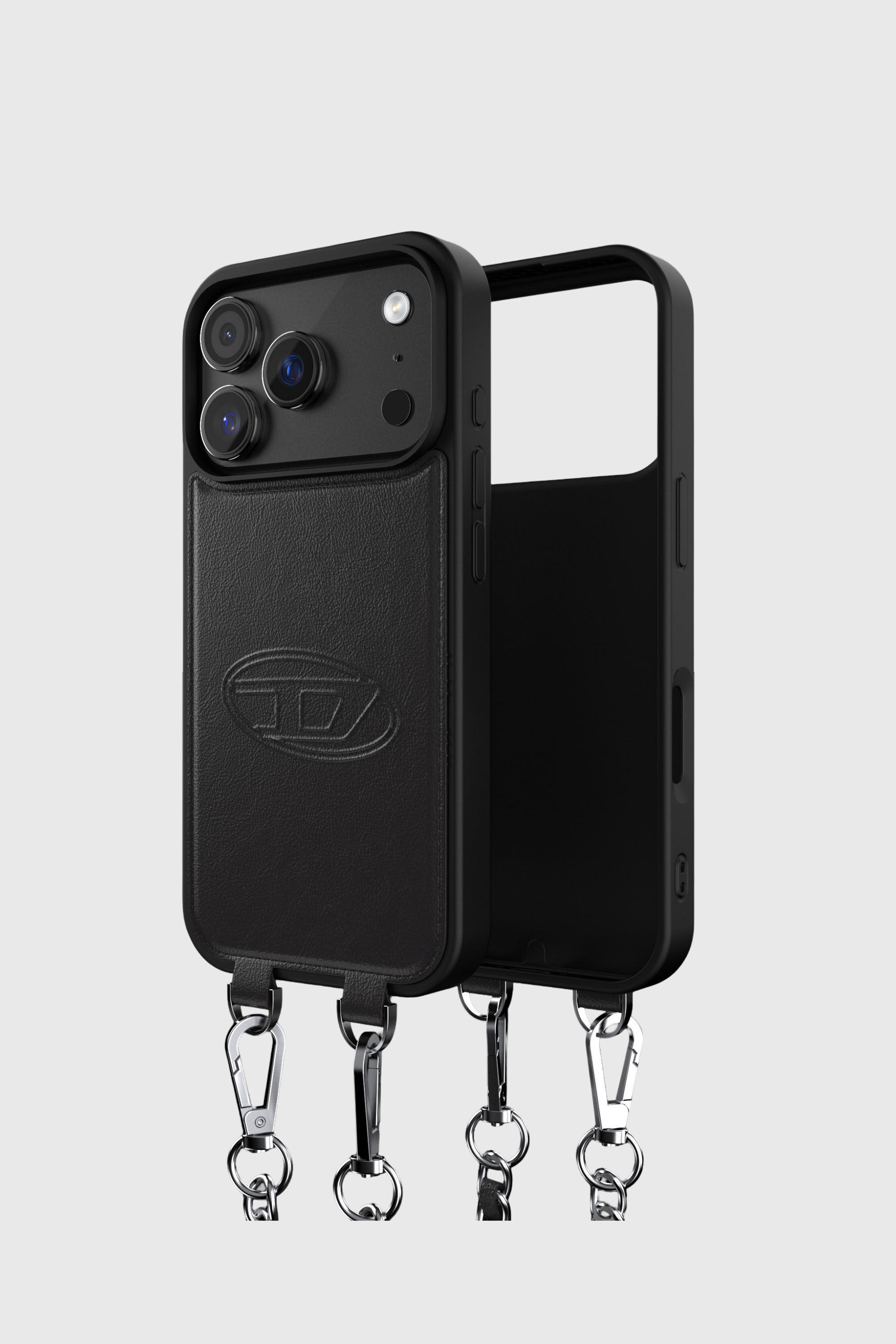 Diesel - 60662 MOULDED CASE, Unisex's Oval D case with wrist strap and MagSafe for iPhone 17 Pro in ブラック - 3