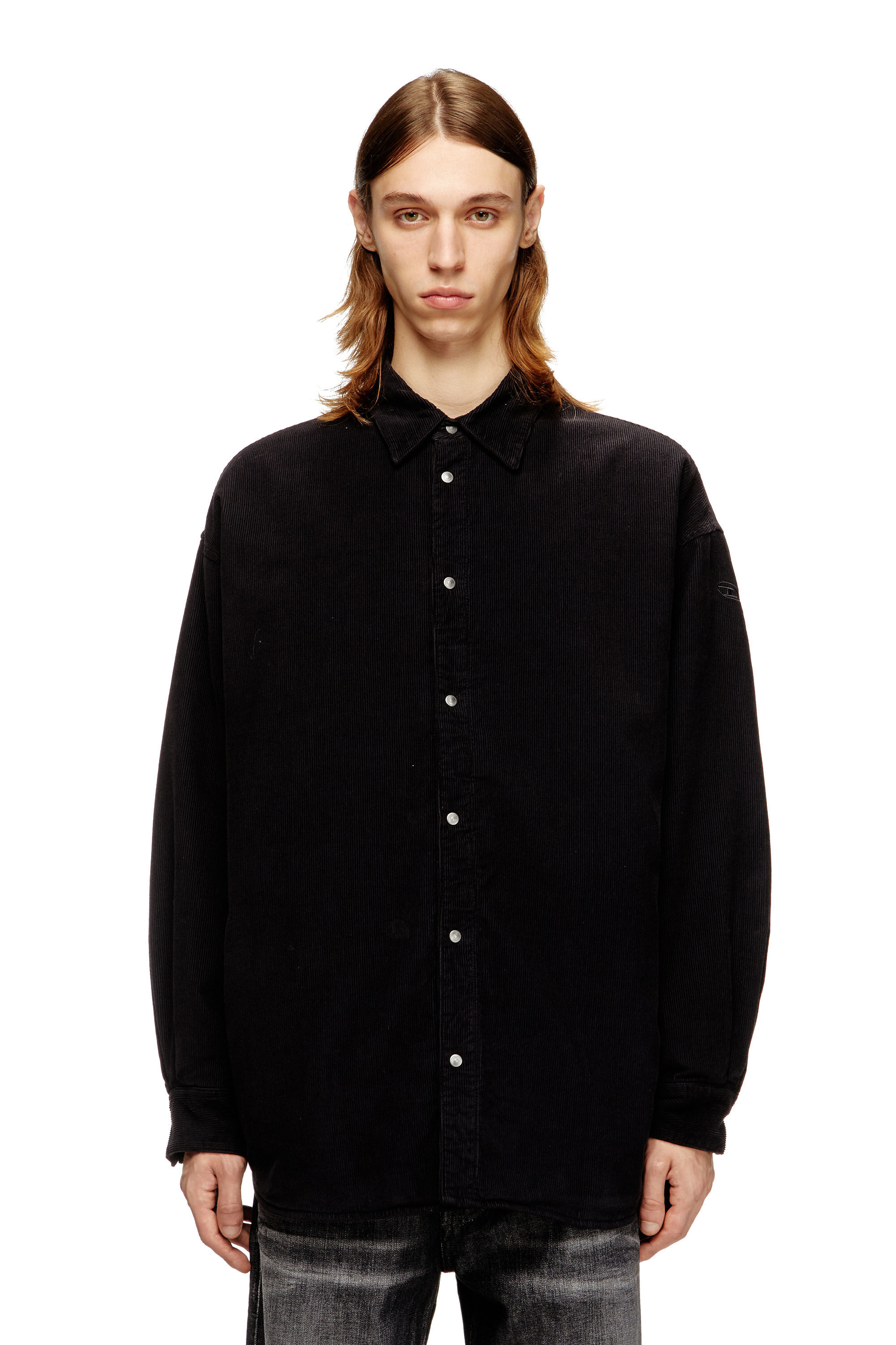 Diesel - S-BAGGY-PADD-HGBK, Male's 長袖シャツ in ブラック - 3