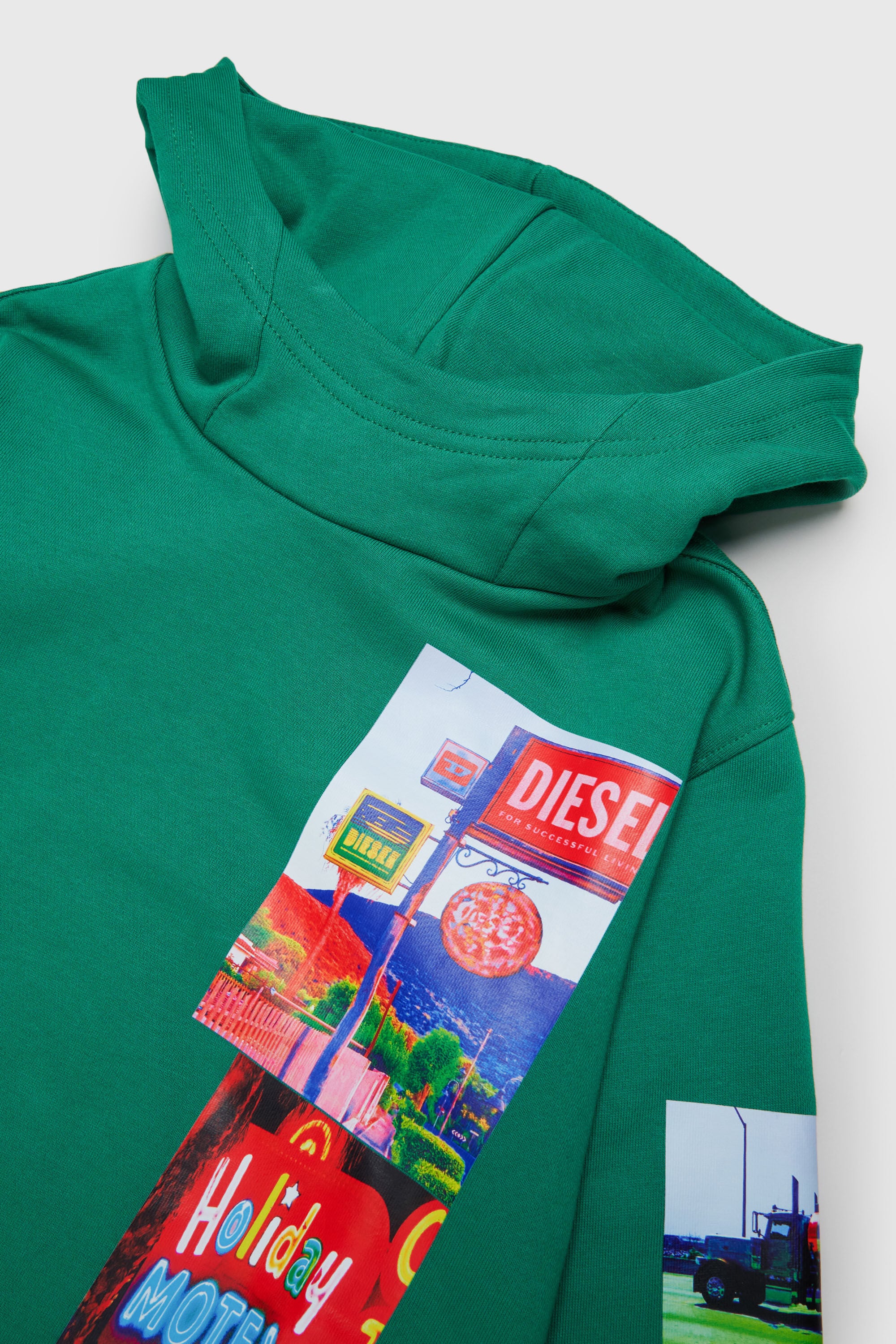 Diesel - SFORMY OVER, Male's パーカー in グリーン - 3