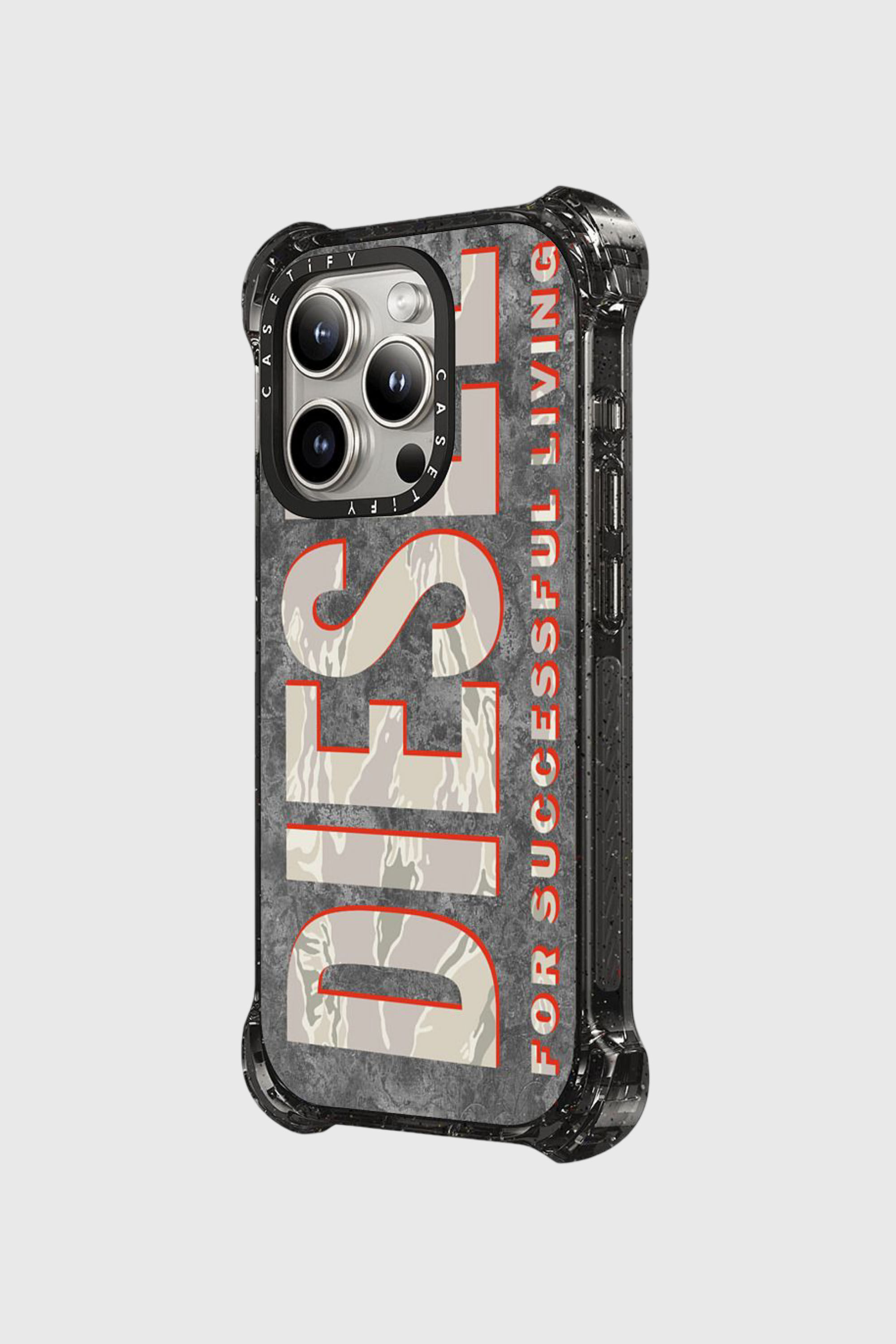 Diesel - 60308 CASETIFY MOULDED CASE, Unisex's IPHONE 15 PRO in ブラウン/ホワイト - 2