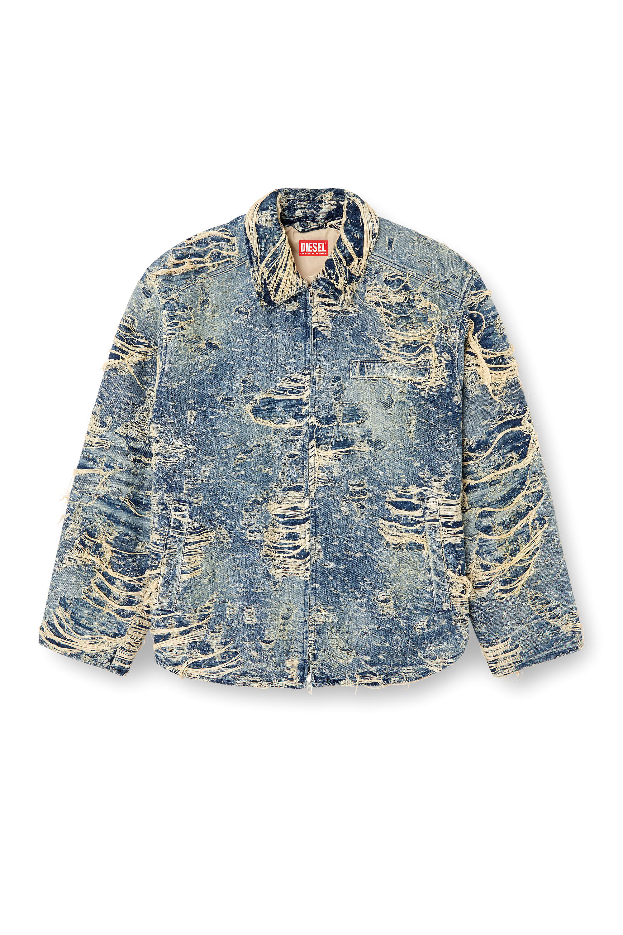 D-IVAR-FSG1 Jacket in floating-thread denim｜ブルー｜メンズ