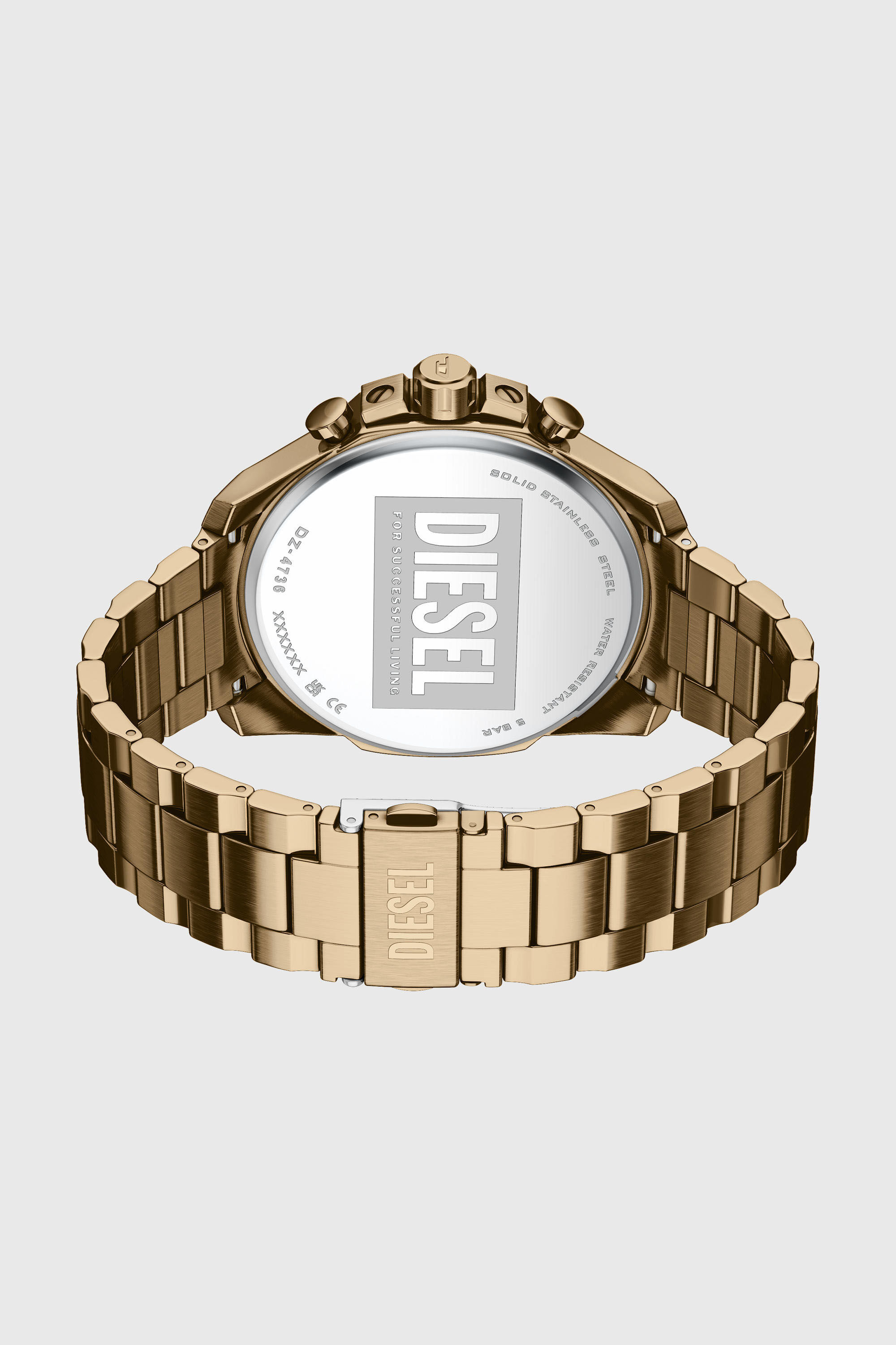 DZ4736 WATCH Mega Chief Slim antique gold-tone stainless steel