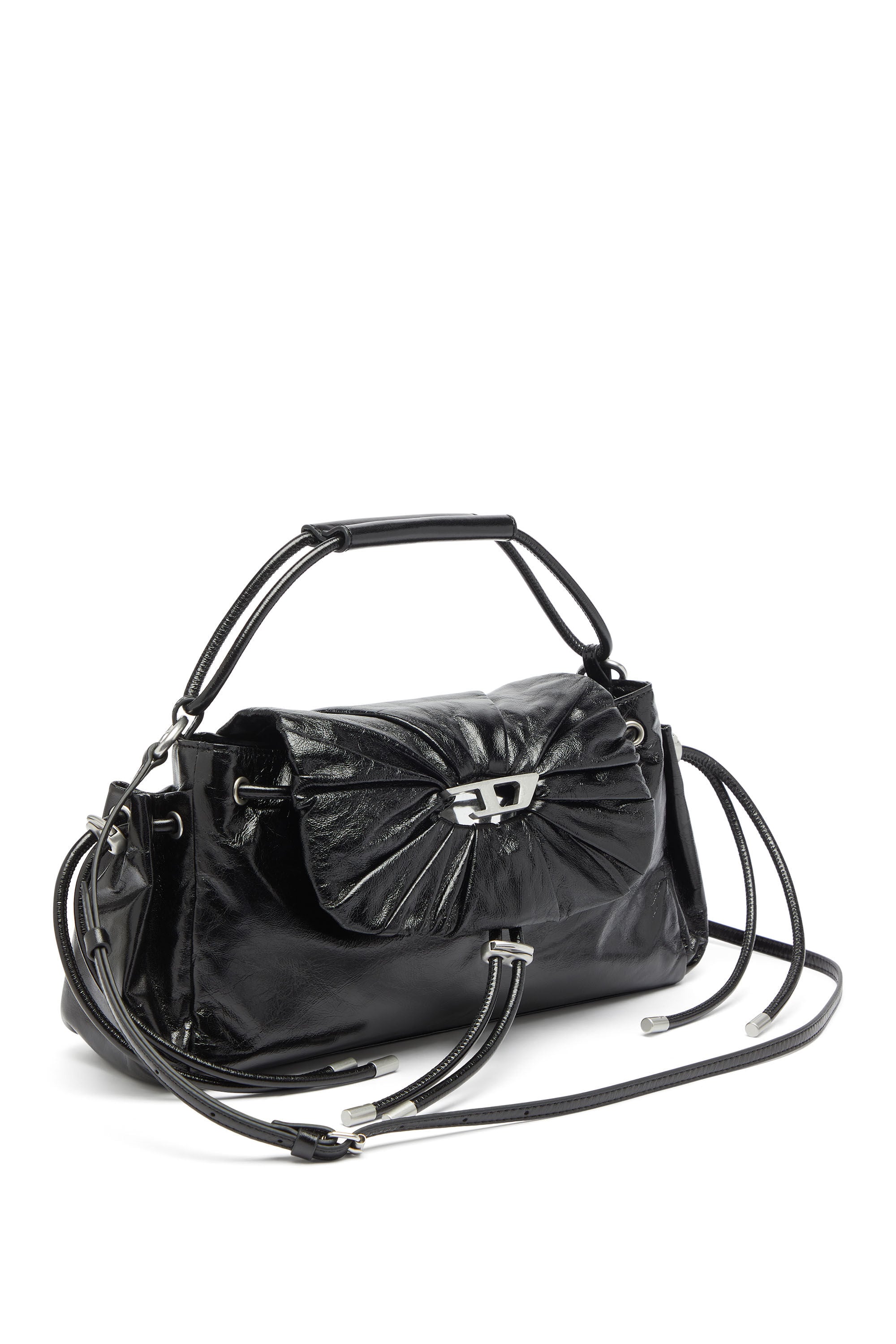 Diesel - SCRUNCH-D TOP HANDLE, Female's トップハンドルバッグ in ブラック - 5
