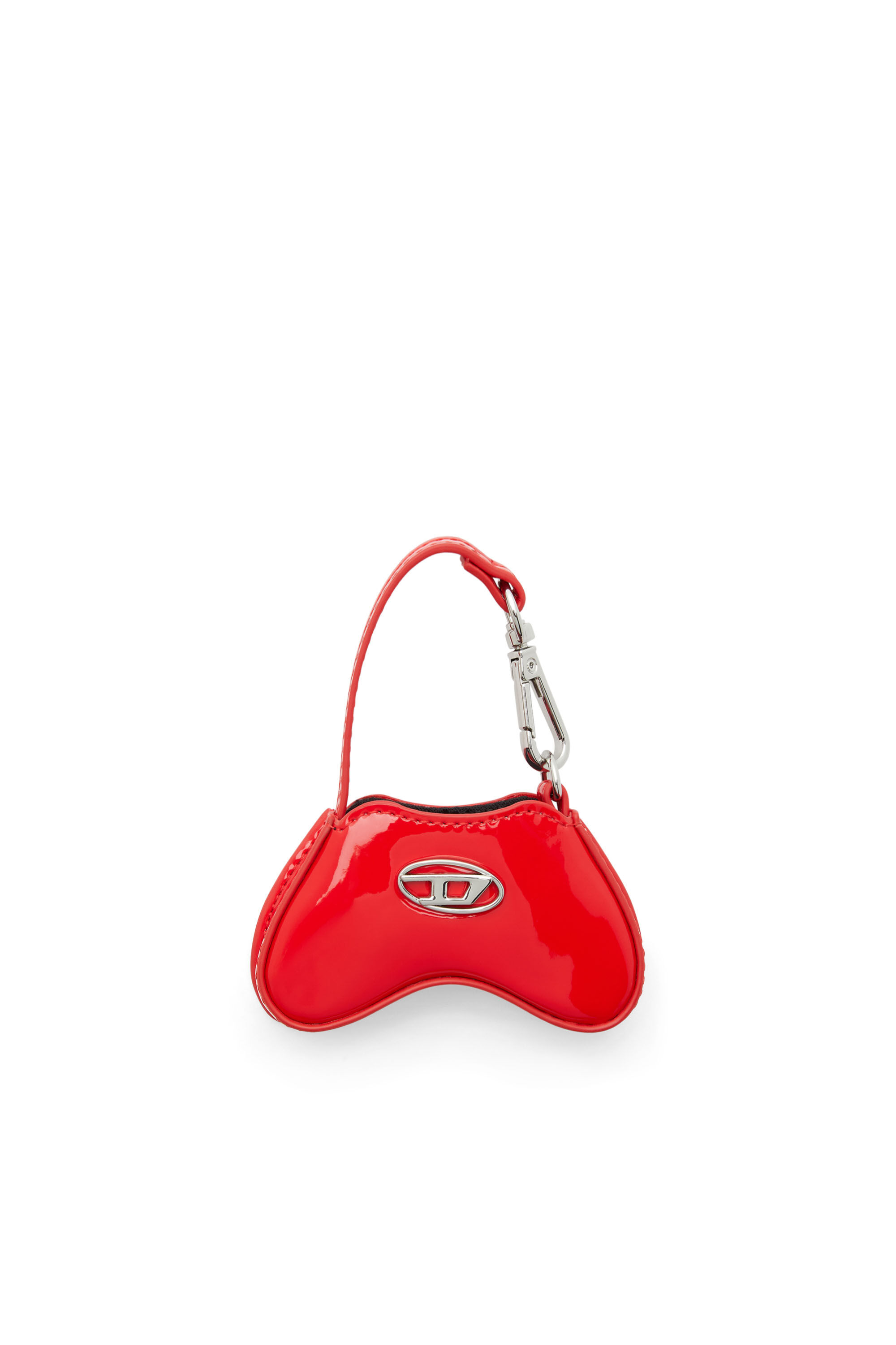 Diesel - PLAY CHARMS, Female's Glossy bag charm with mirror in レッド - 1