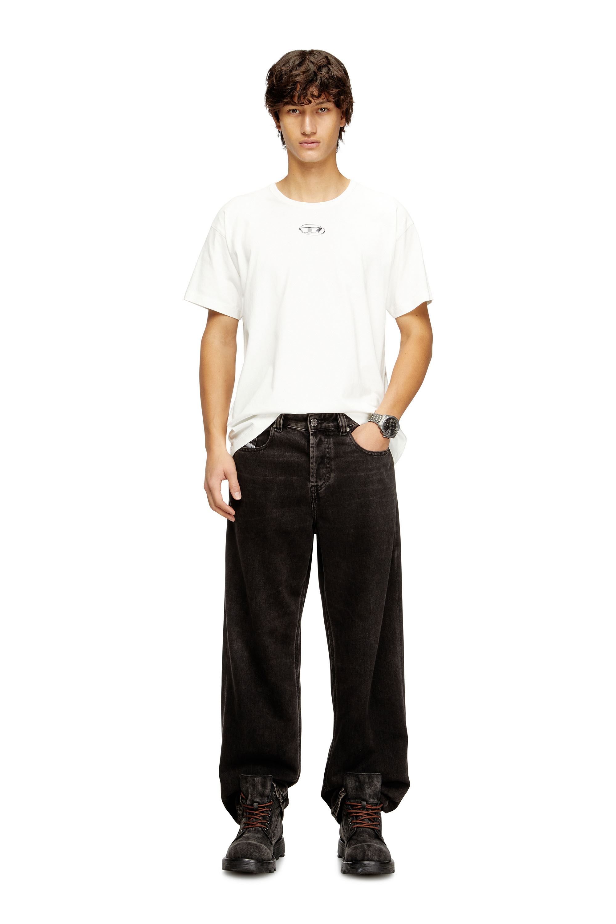 Diesel - T-NORM-IOD, Male's Tシャツ in ホワイト - 1